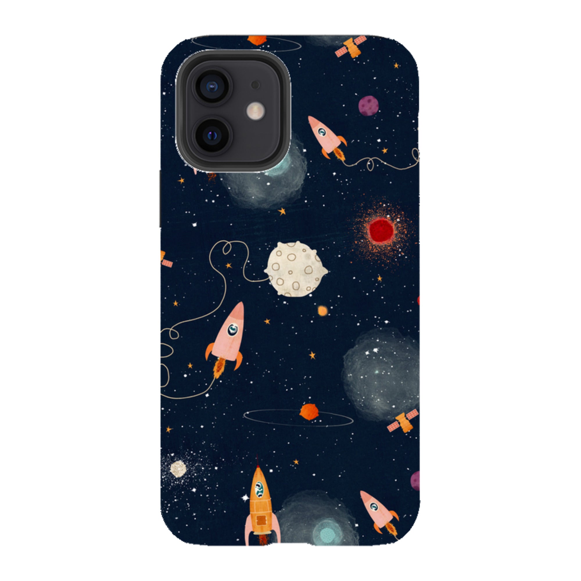 iPhone Tough Case - Rockets Midnight By Katherine Quinn