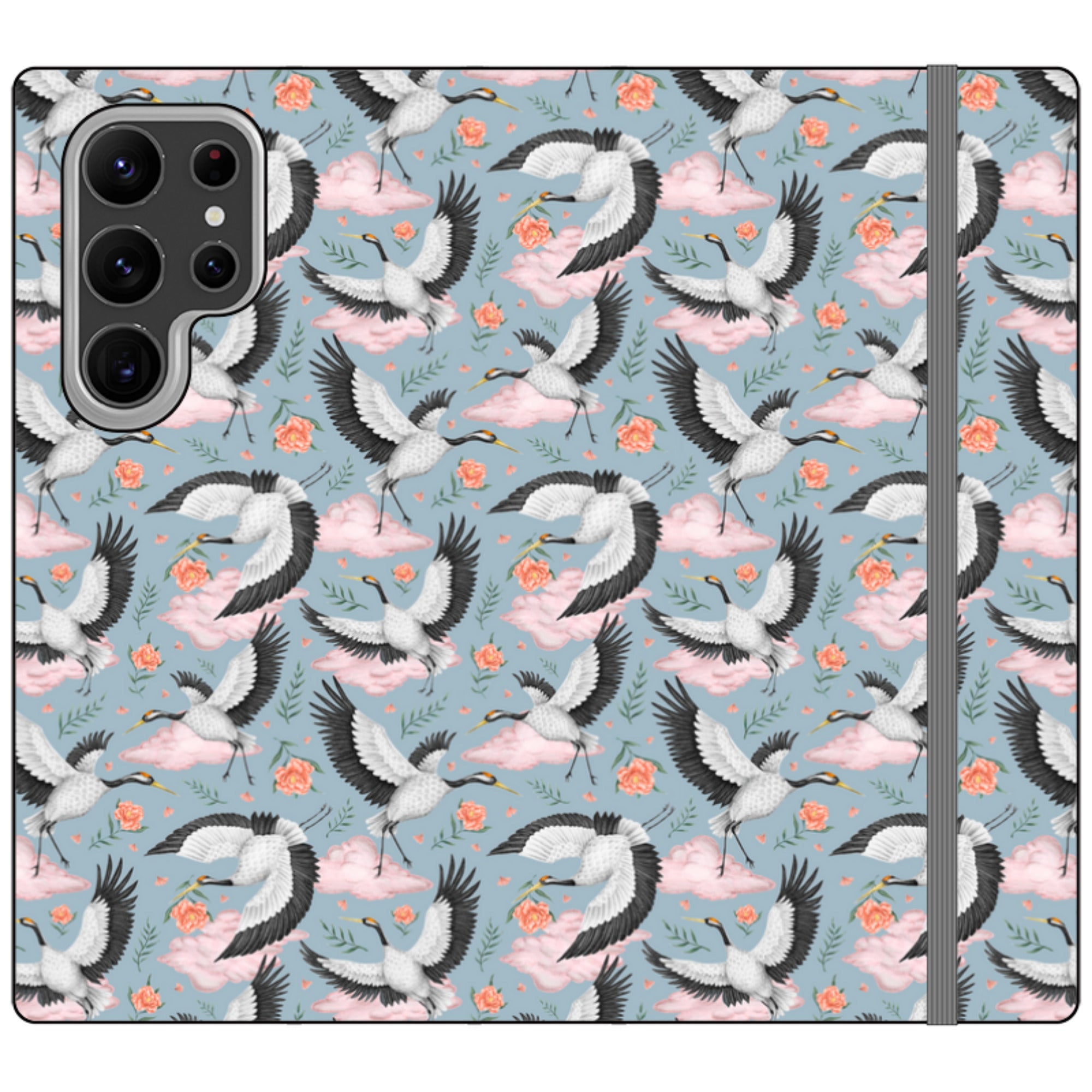 Flight of the Cranes Wallet Case By Catherine Rowe