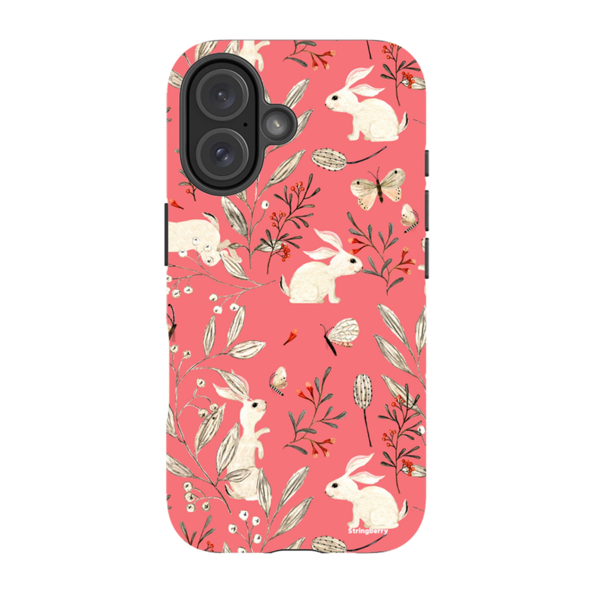 iPhone Tough Case - Bunnies Raspberries By Katherine Quinn