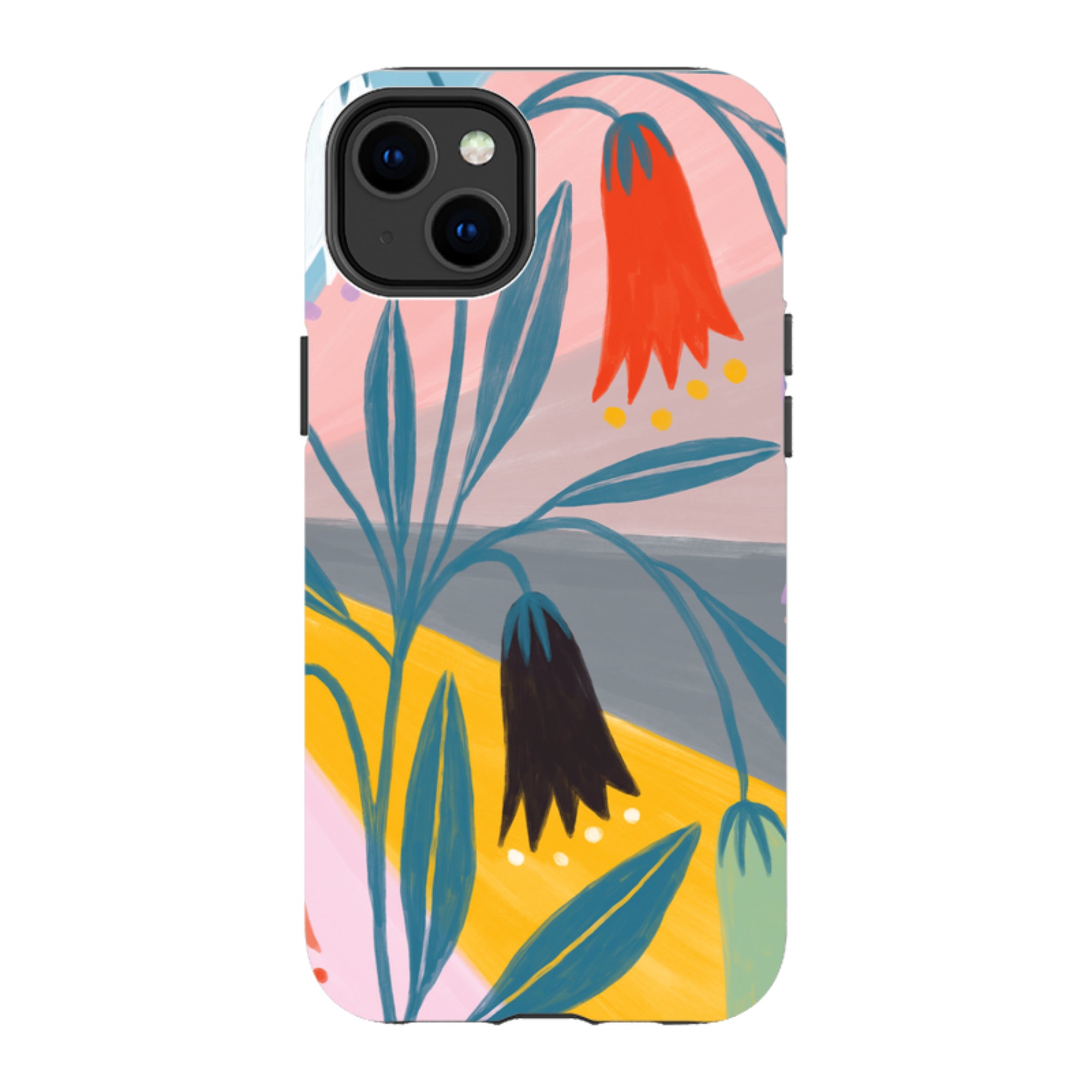 iPhone Tough Case - Bell Flowers By Lee Foster Wilson