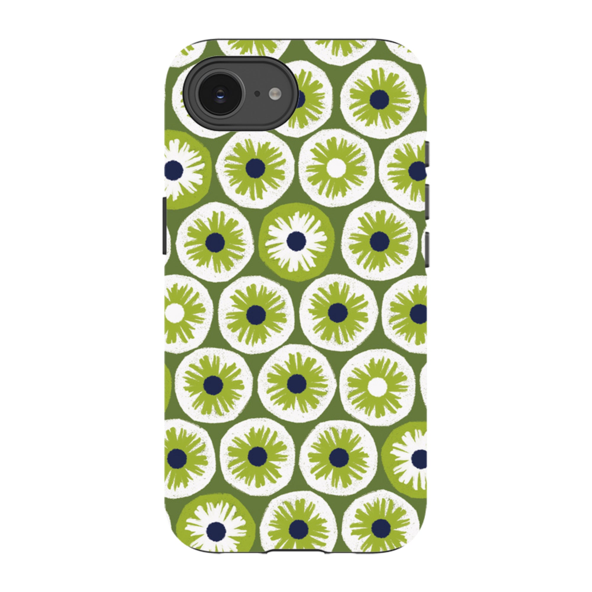 iPhone Tough Case - Penny Flowers Green By Ali Brookes