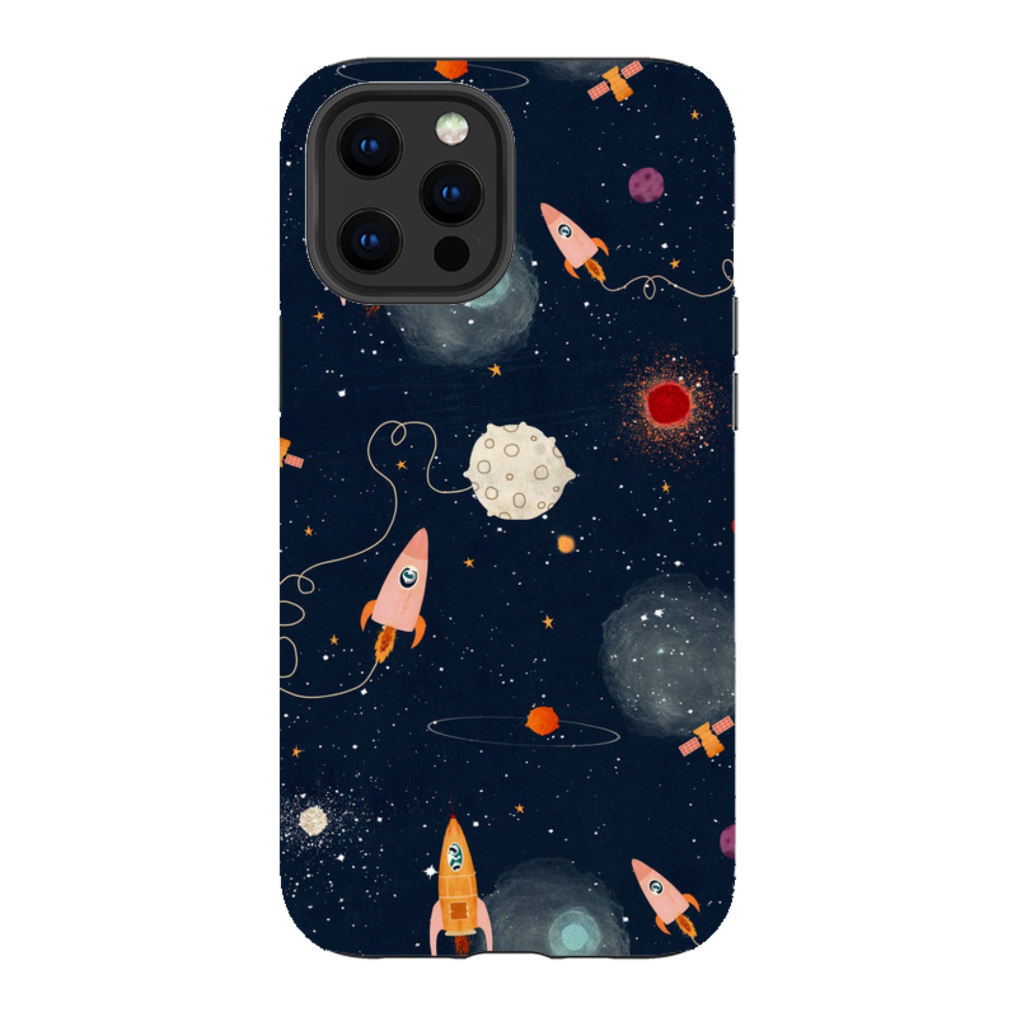 iPhone Tough Case - Rockets Midnight By Katherine Quinn