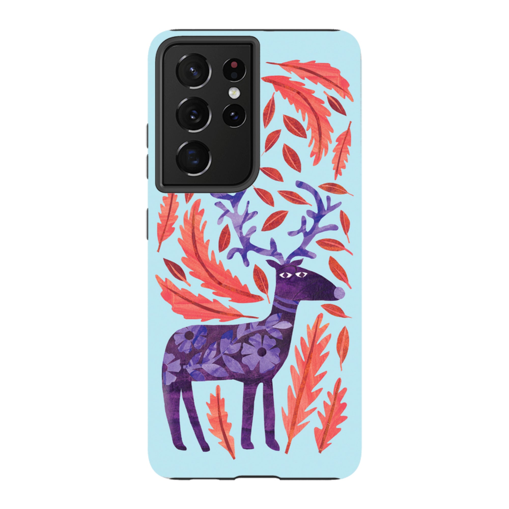 Samsung Tough Case - Purple Reindeer By Tracey English