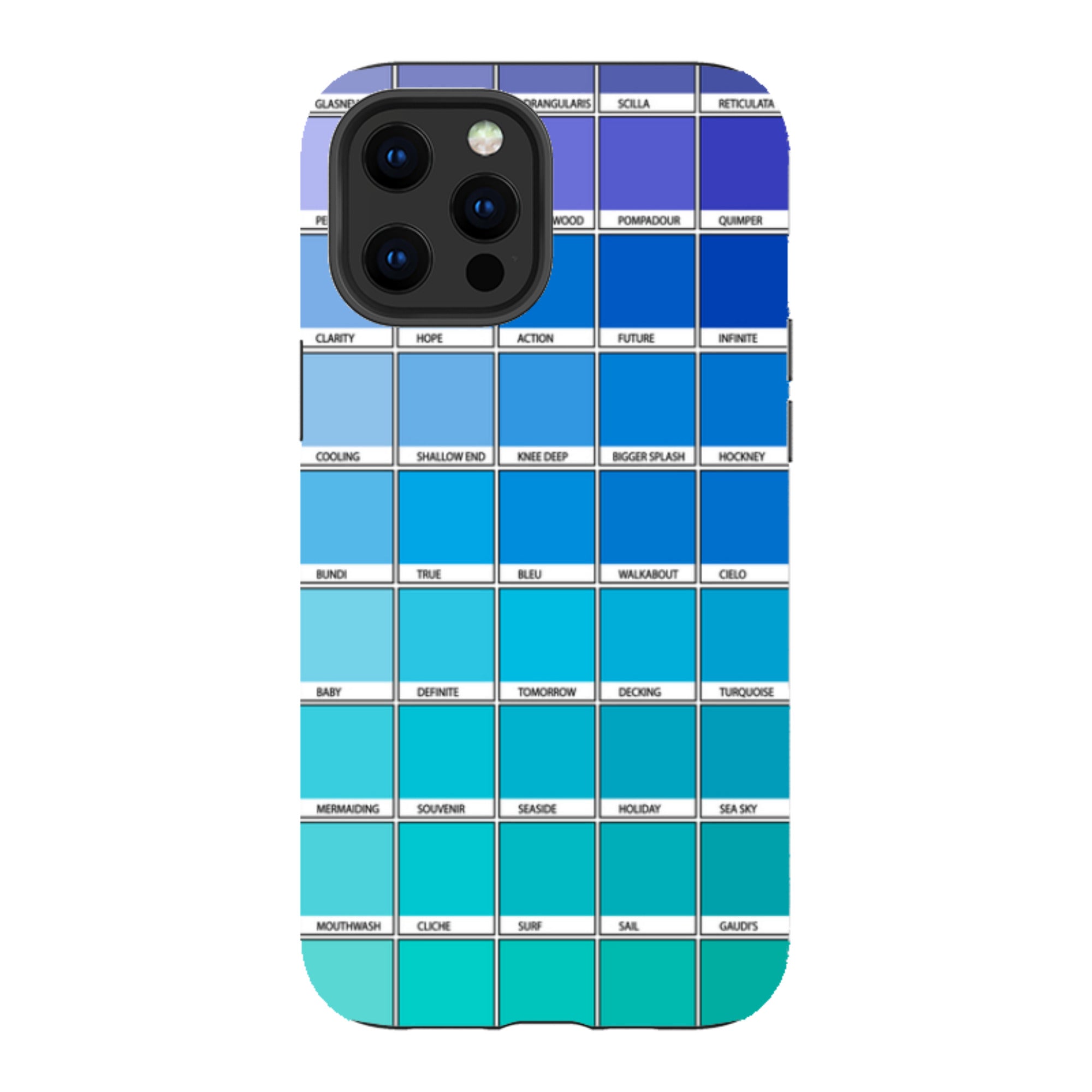 iPhone Tough Case - Blue Chromology By Kitty Joseph