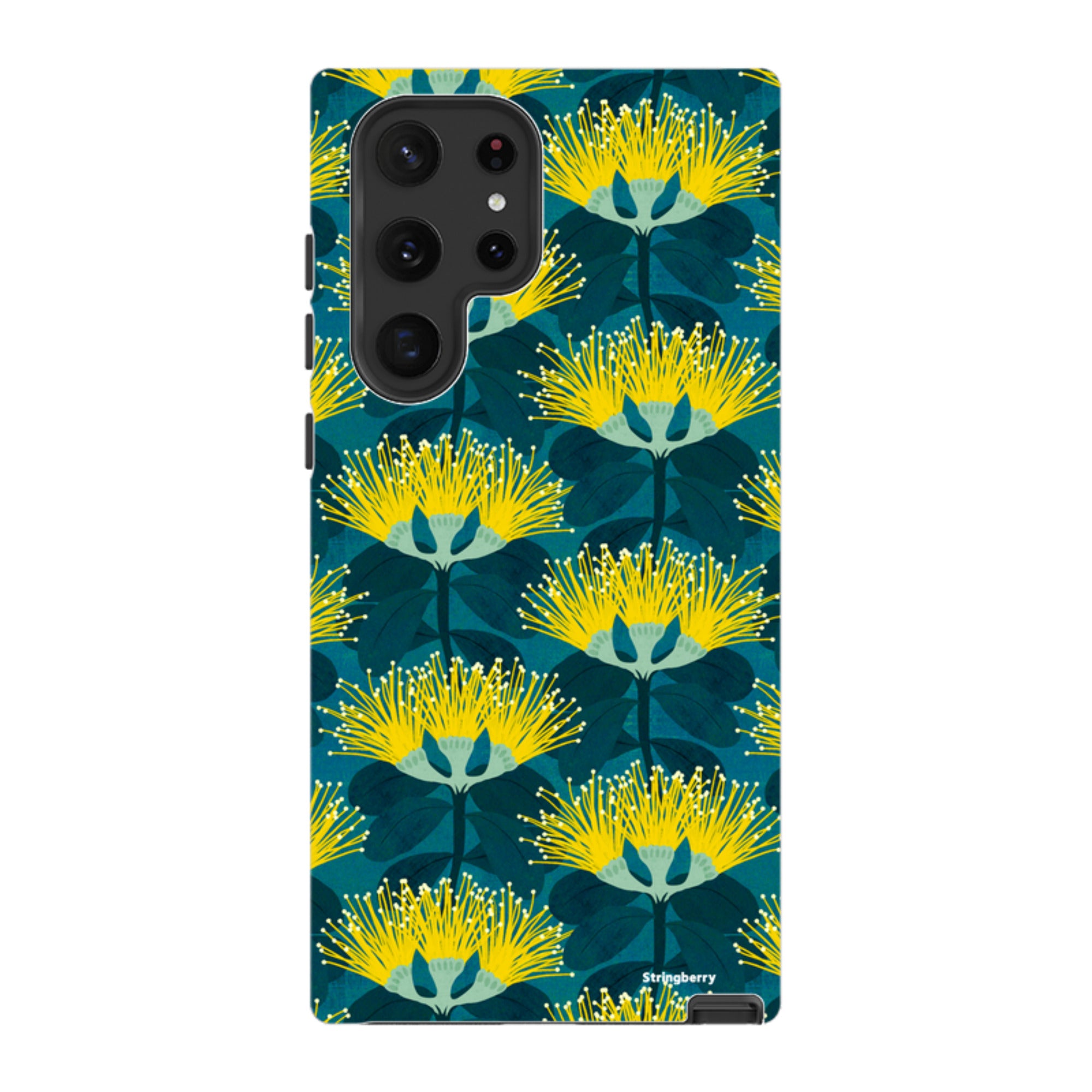 Samsung Tough Case - Pohutukawa Yellow And Blue By Katherine Quinn