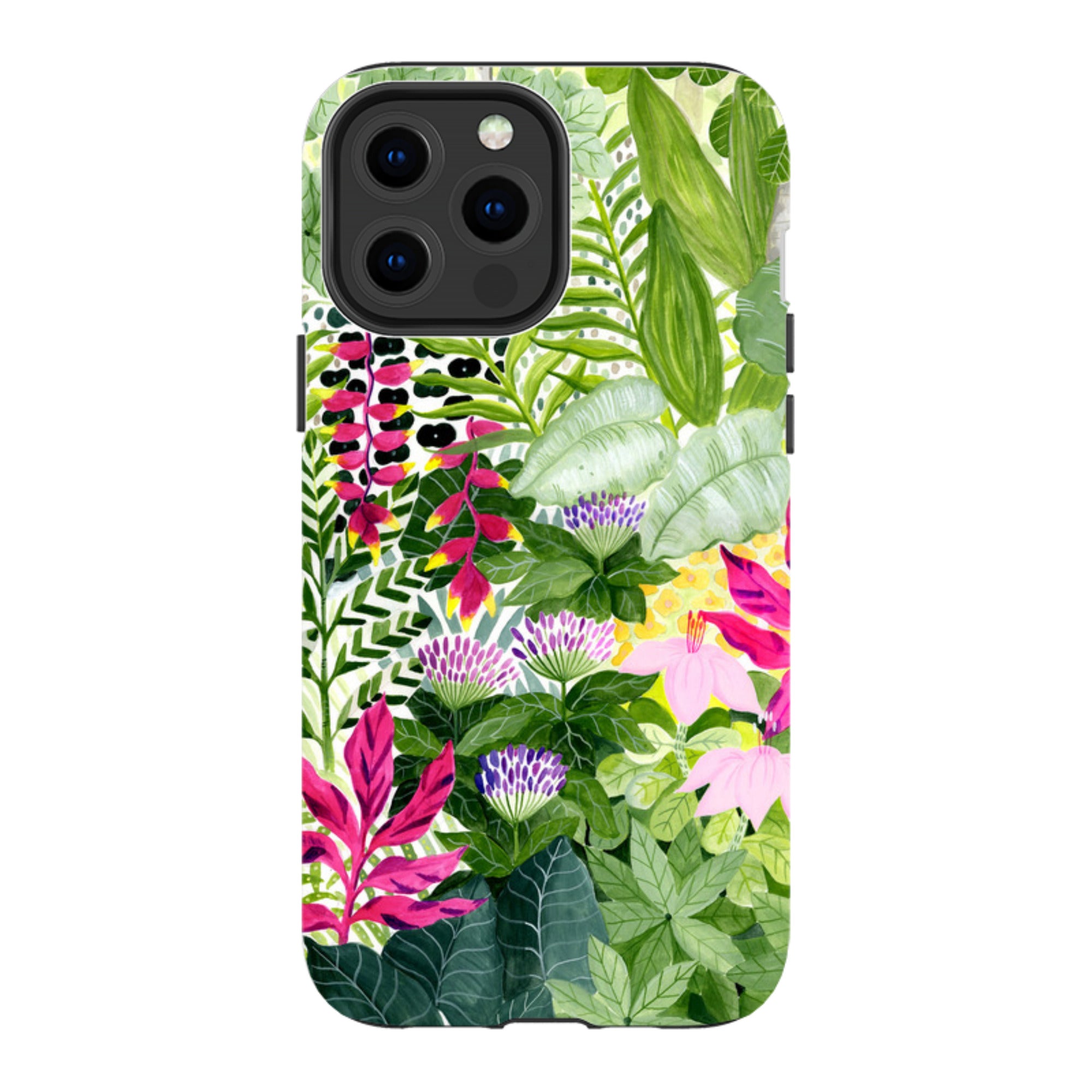 iPhone Tough Case - Pink Botanical By Bex Parkin