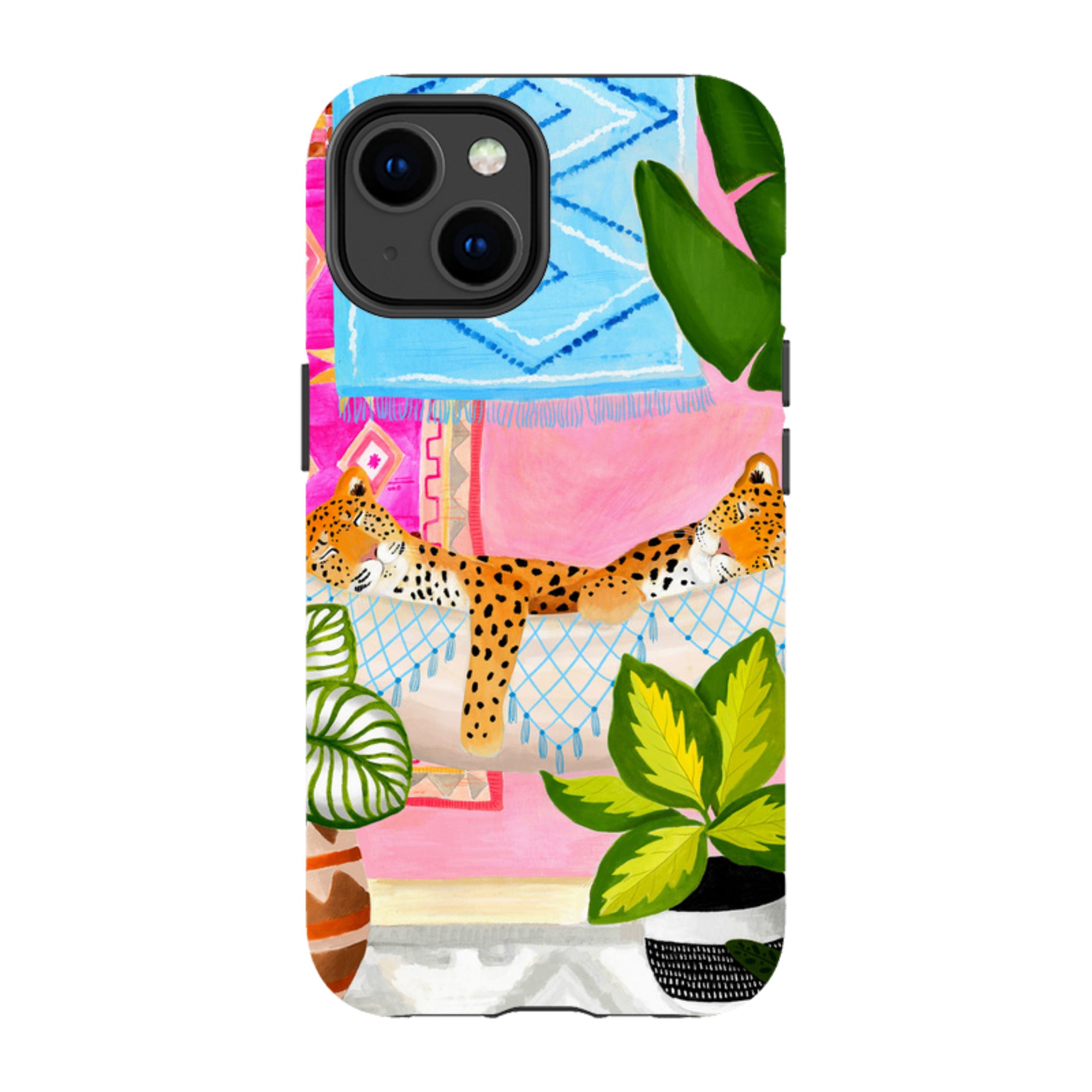 iPhone MagSafe Tough Case - Leopards in Hammock By Bex Parkin