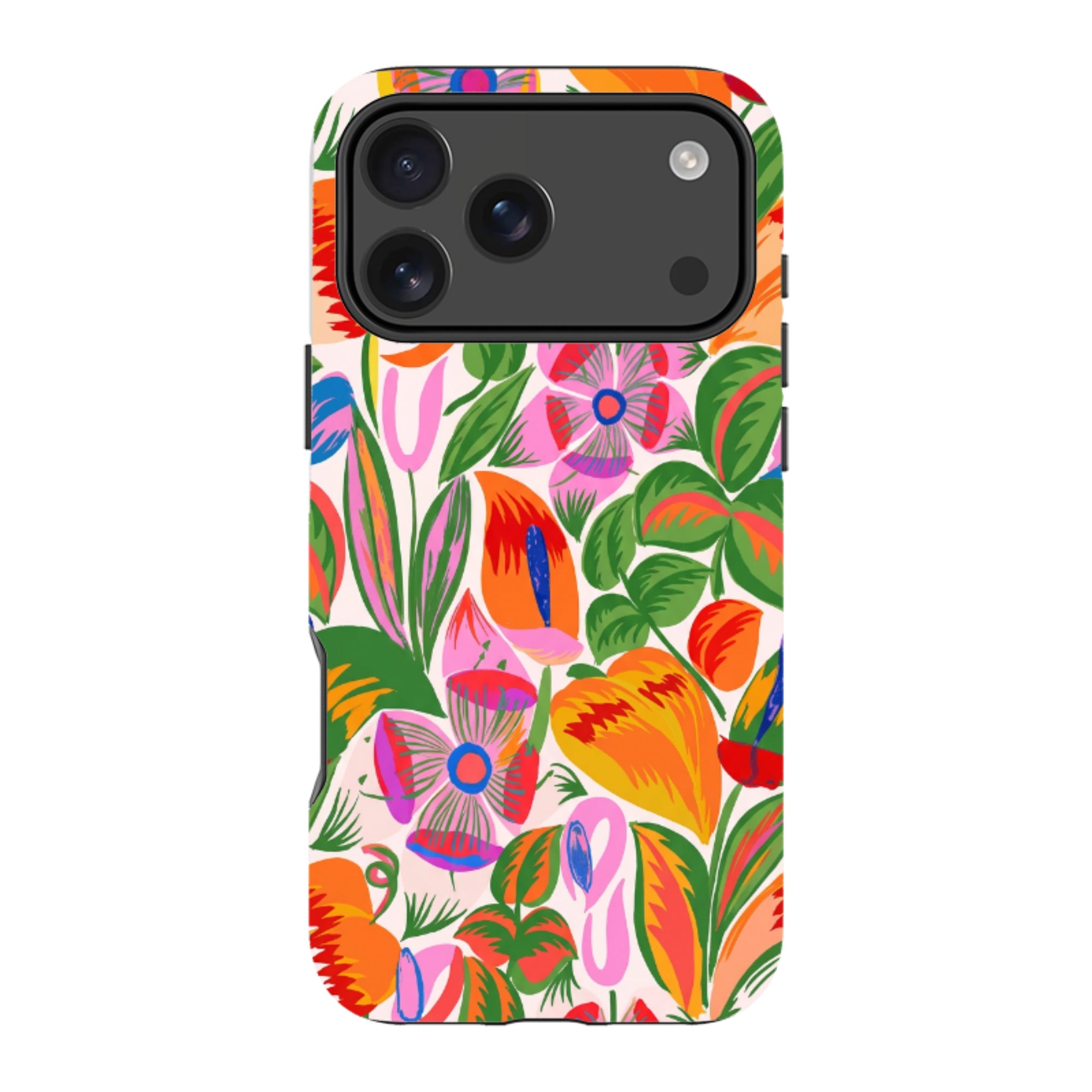 iPhone MagSafe Tough Case - Vintage Tropical Floral
