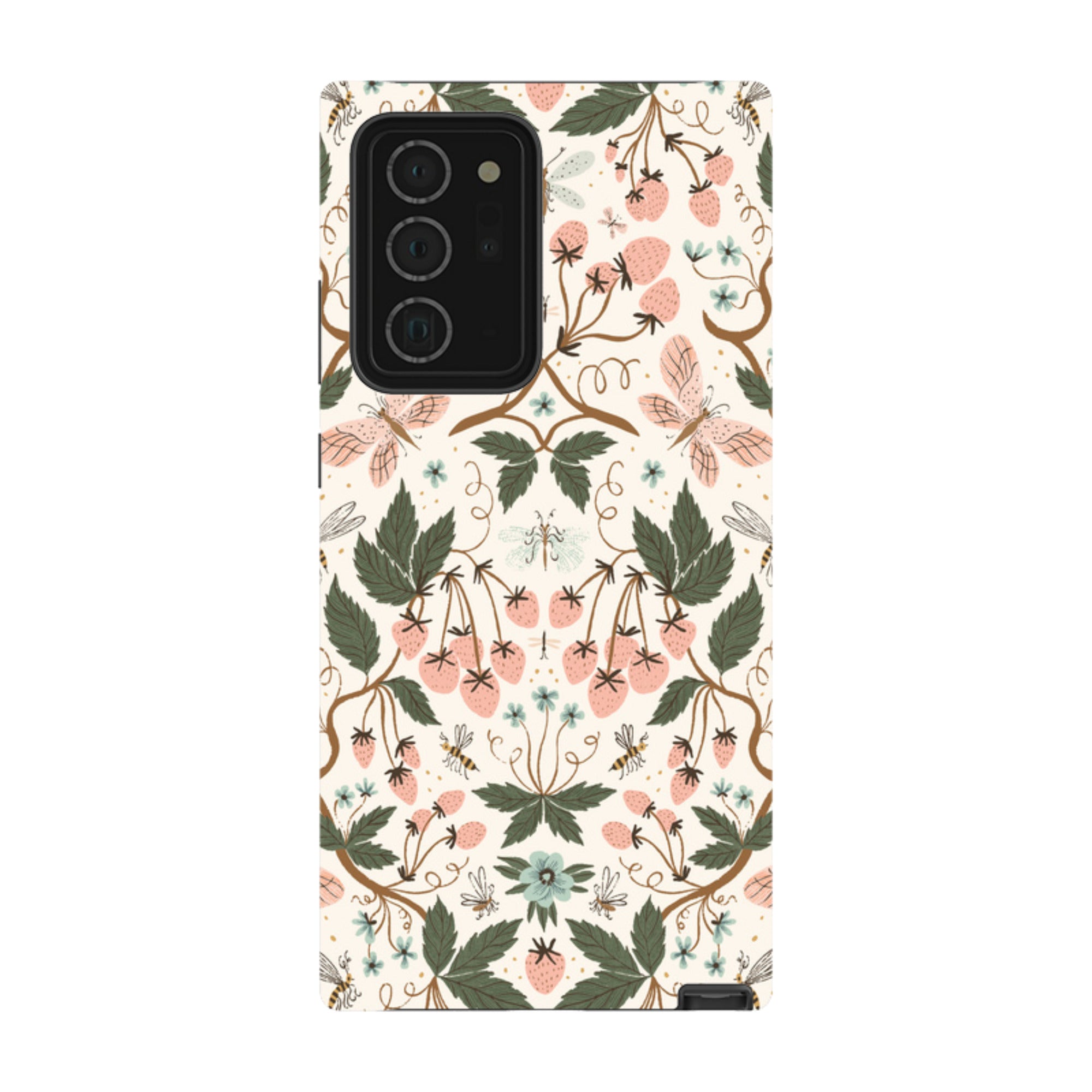 Samsung Tough Case - Bugs And Berries Pattern By Meghann Rader