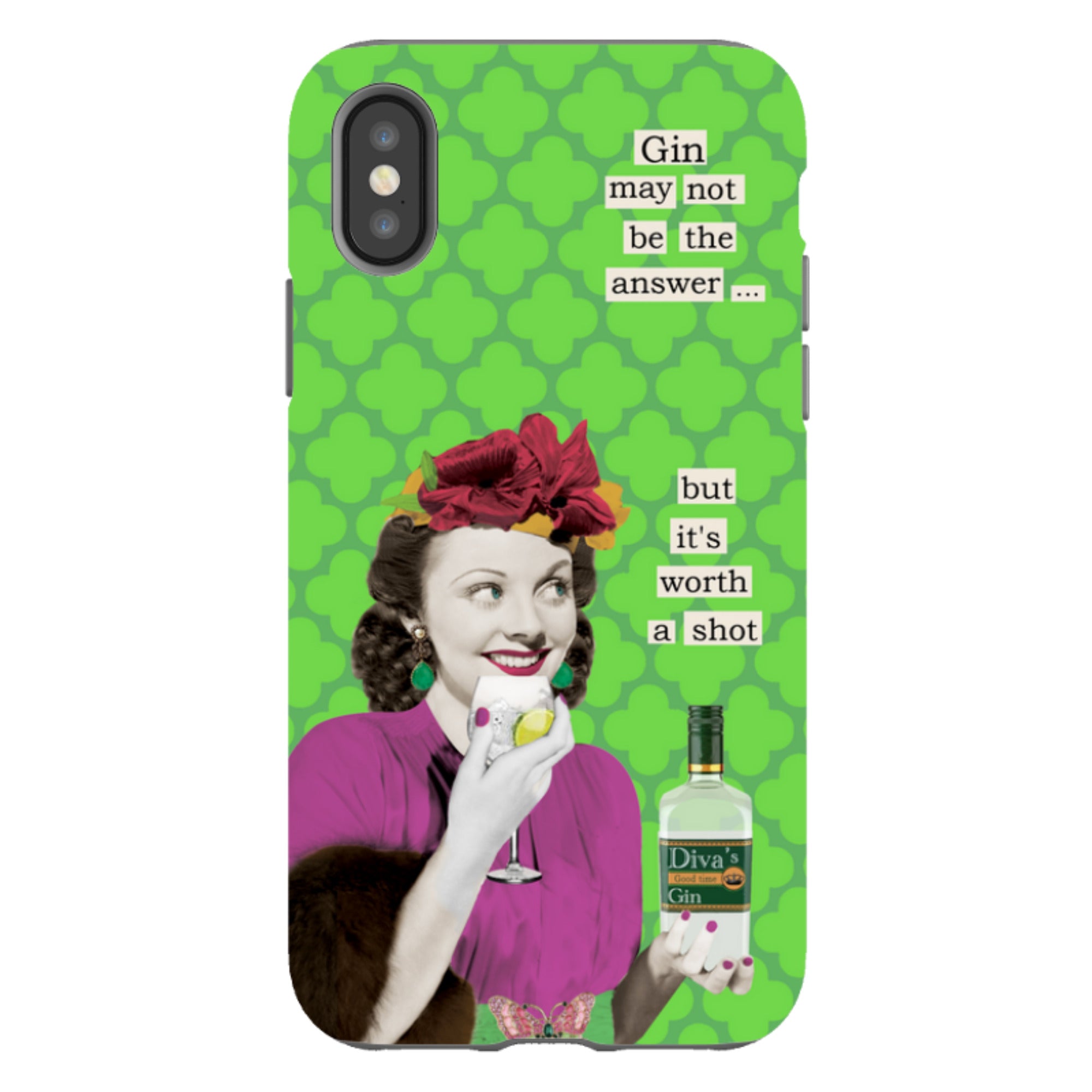 iPhone Tough Case - Gin By Clare Jordan
