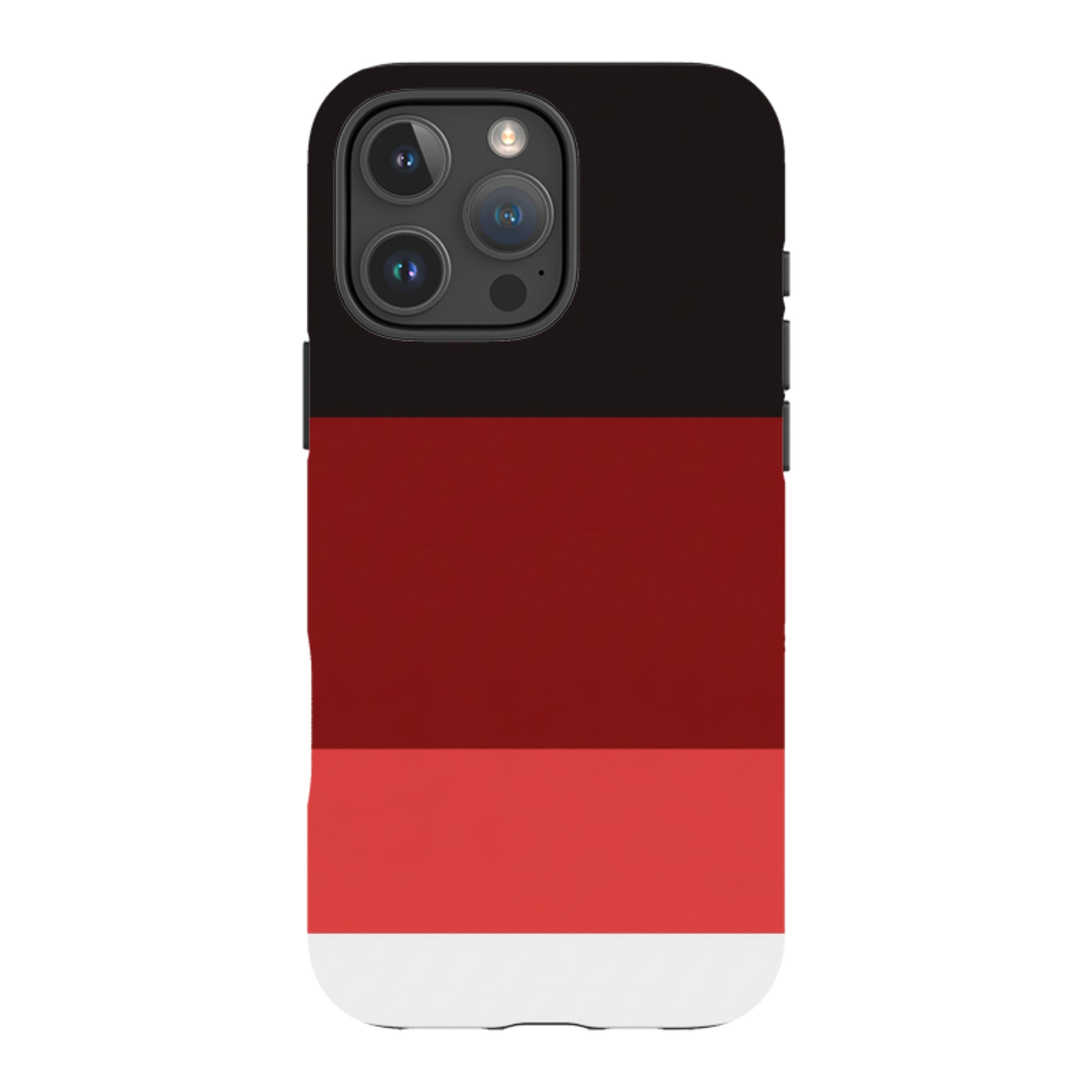iPhone Tough Case - Crimson and Black Gradient
