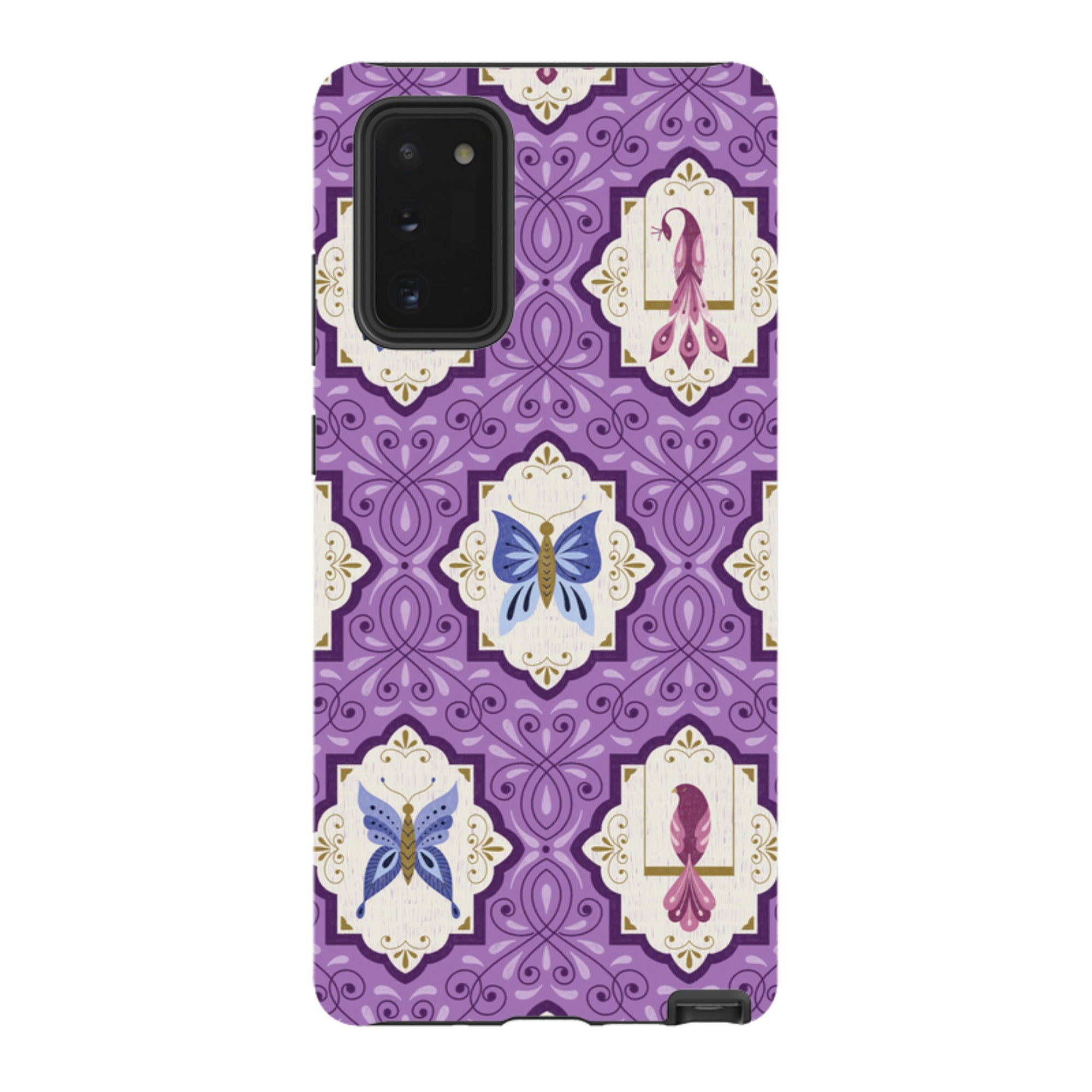 Samsung Tough Case - Wingframes Med Purple By Jenny Zemanek
