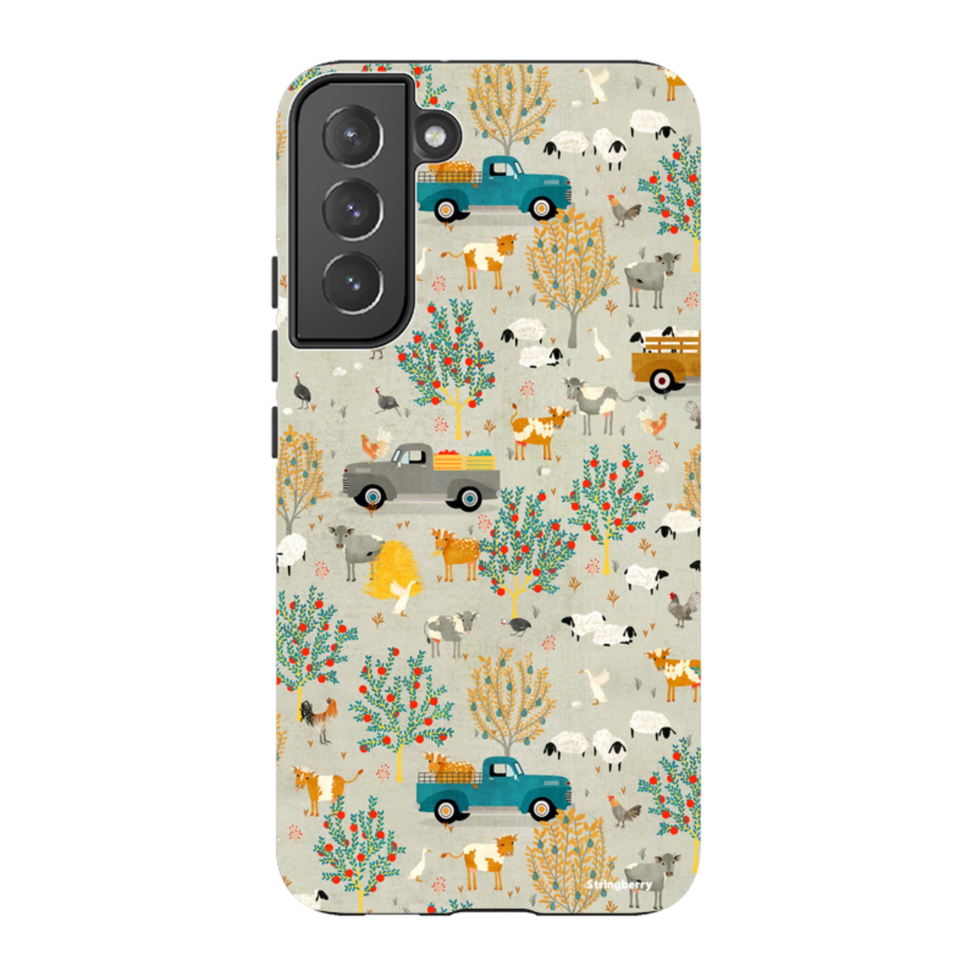 Samsung Tough Case - Farm Life Grey By Katherine Quinn