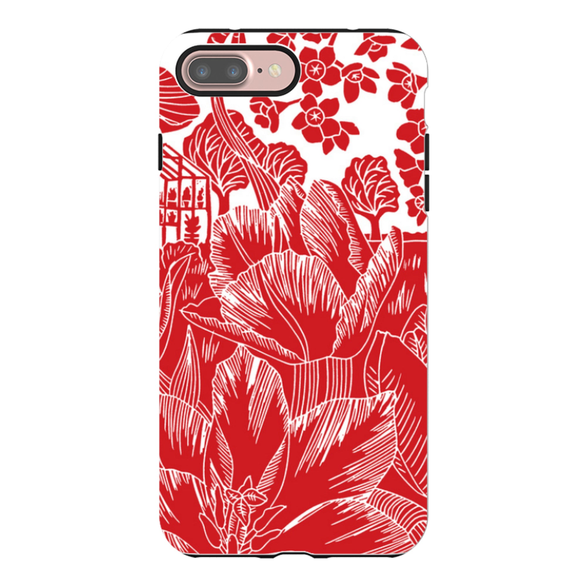 iPhone Tough Case - Tulip Silhouette By Kate Heiss