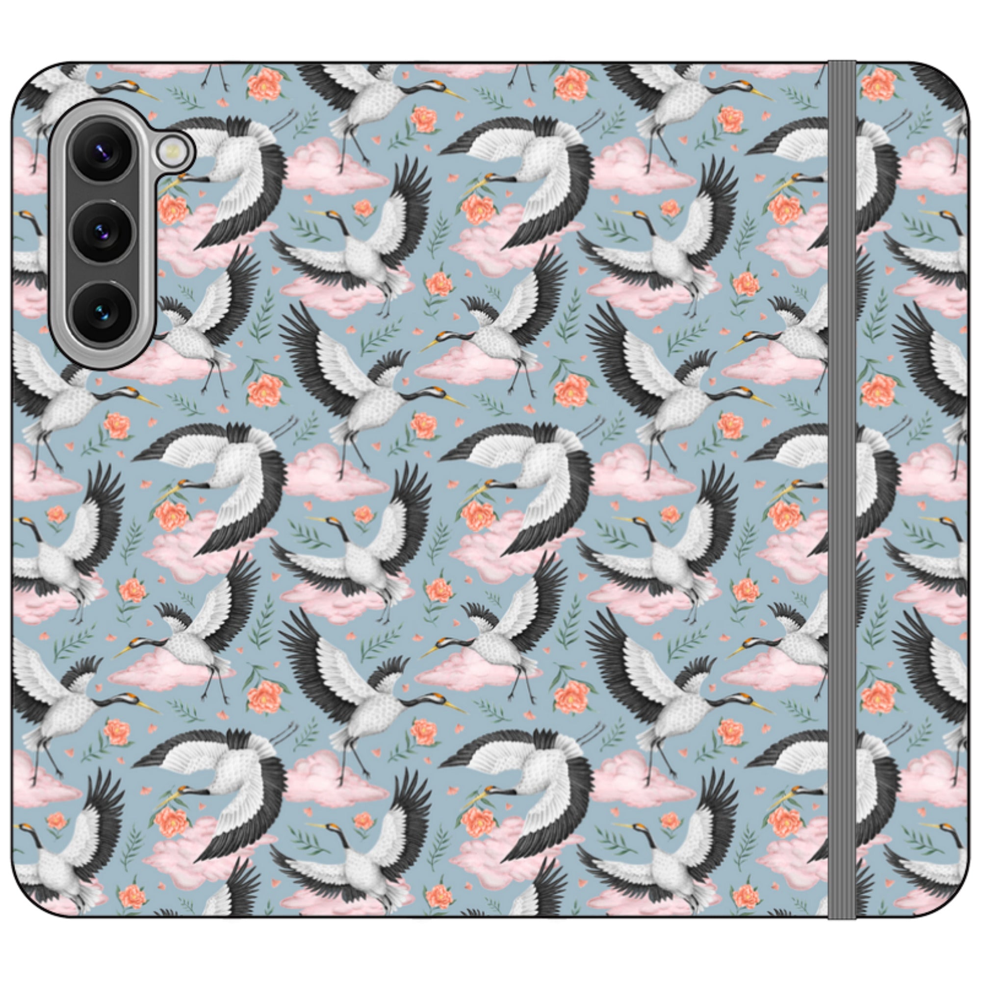 Flight of the Cranes Wallet Case By Catherine Rowe