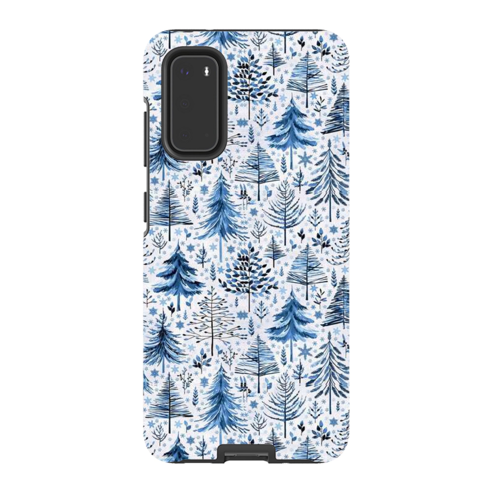 Samsung Tough Case - Blue Xmas Trees By Elisabeth Haager