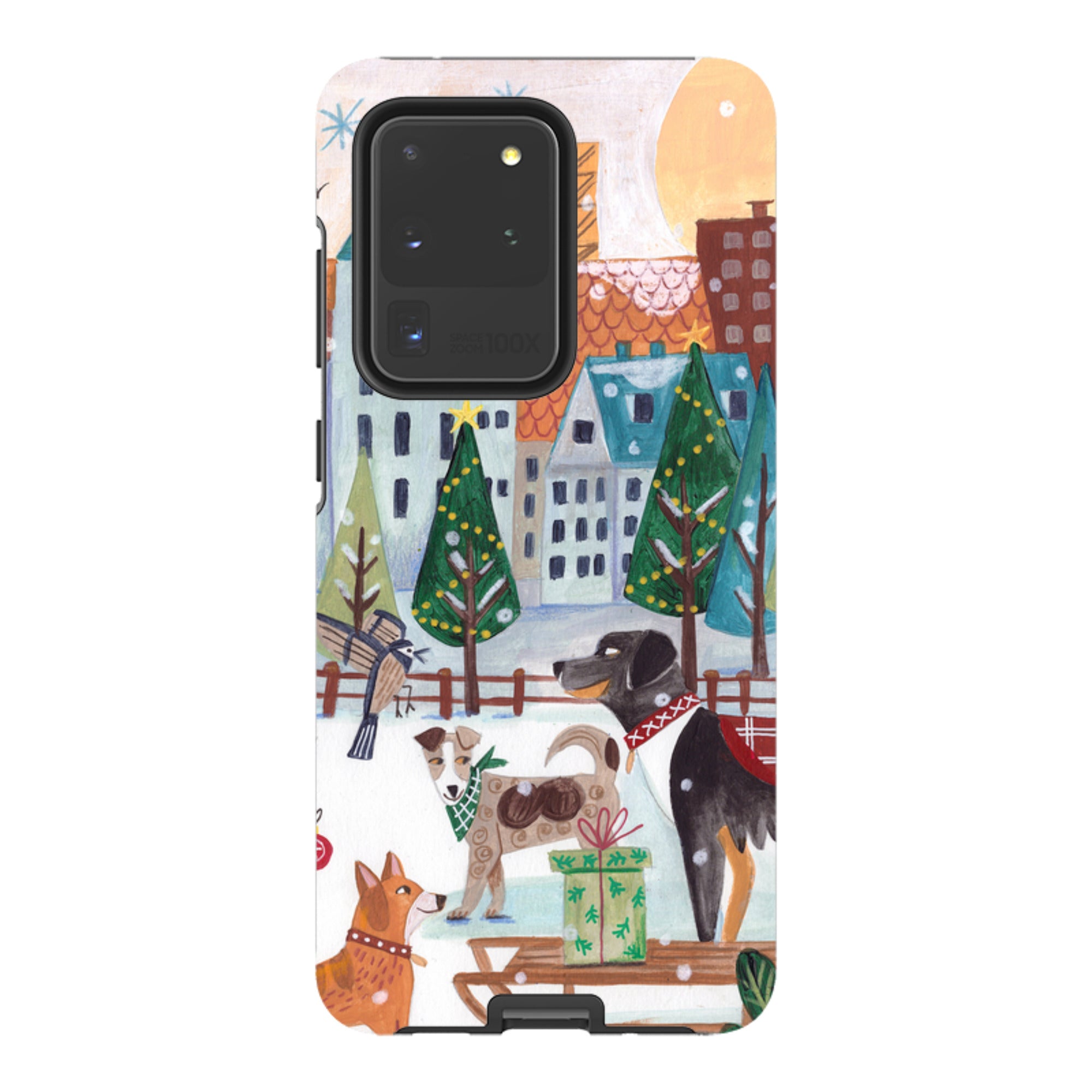 Samsung Tough Case - Christmas Dogs By Caroline Bonne Muller