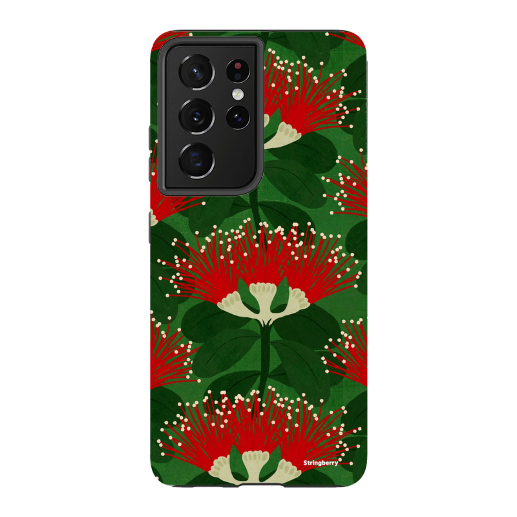Samsung Tough Case - Pohutukawa Green And Red By Katherine Quinn