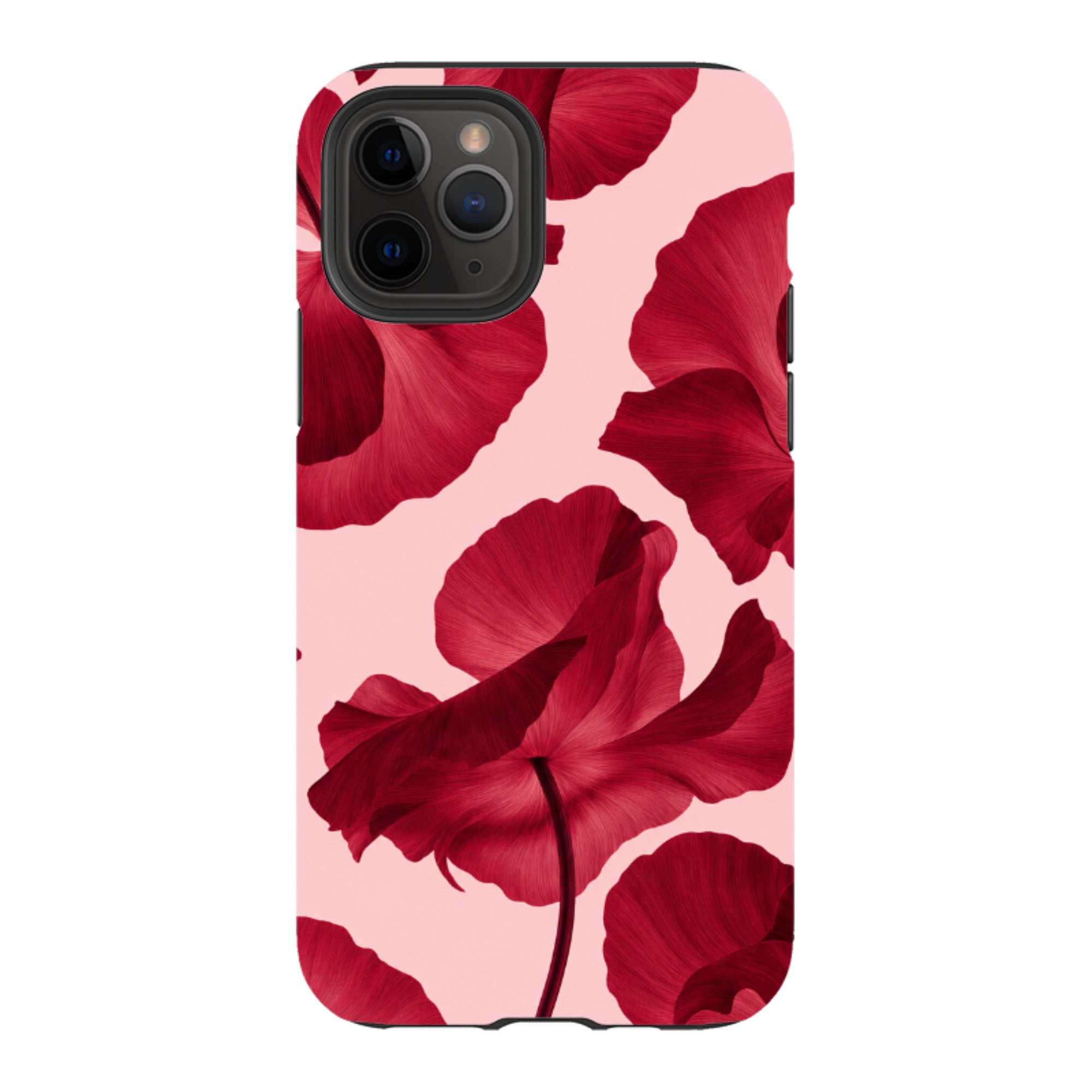 iPhone Tough Case - Burgundy Poppy
