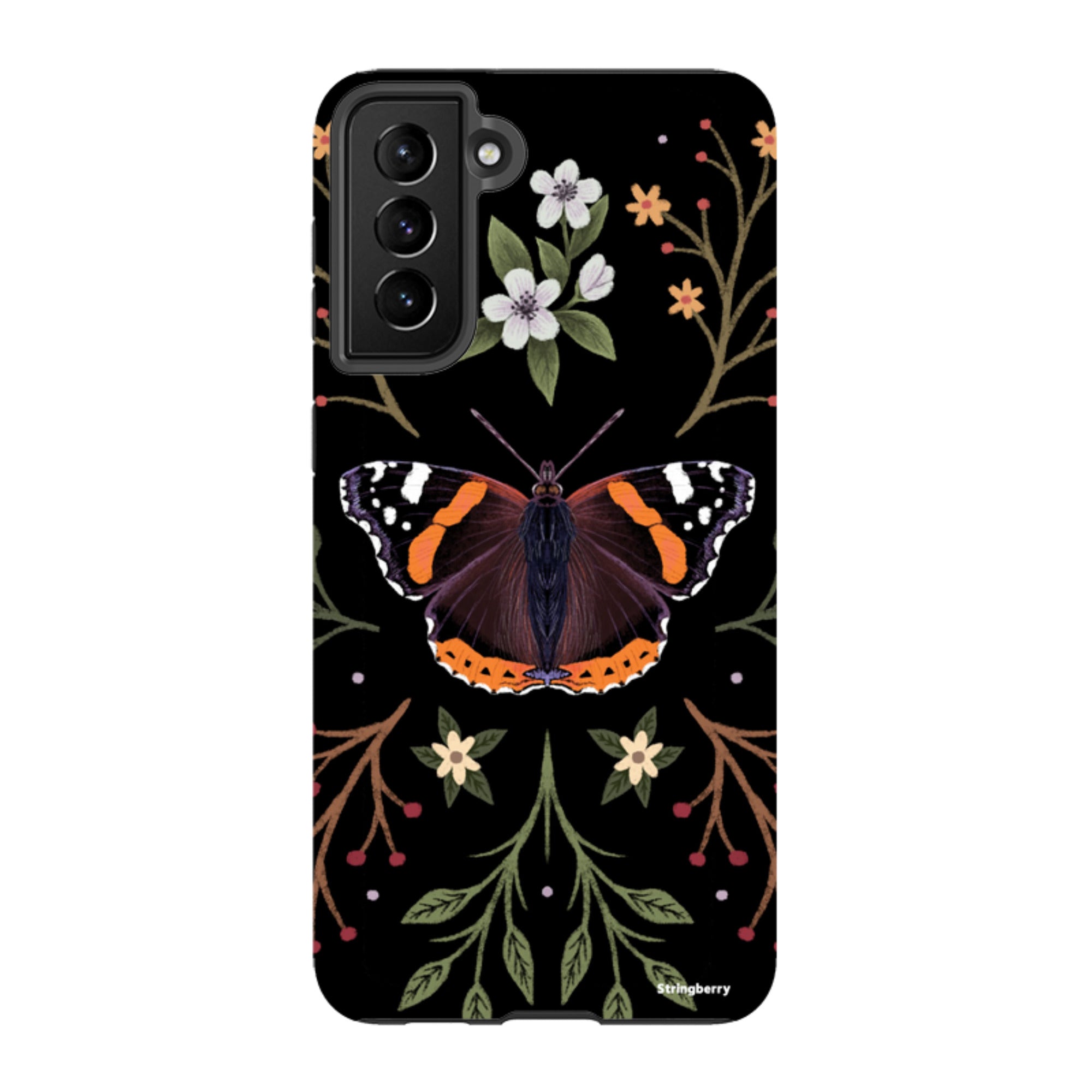 Samsung Tough Case - Red Admiral Butterfly By Anna Stead