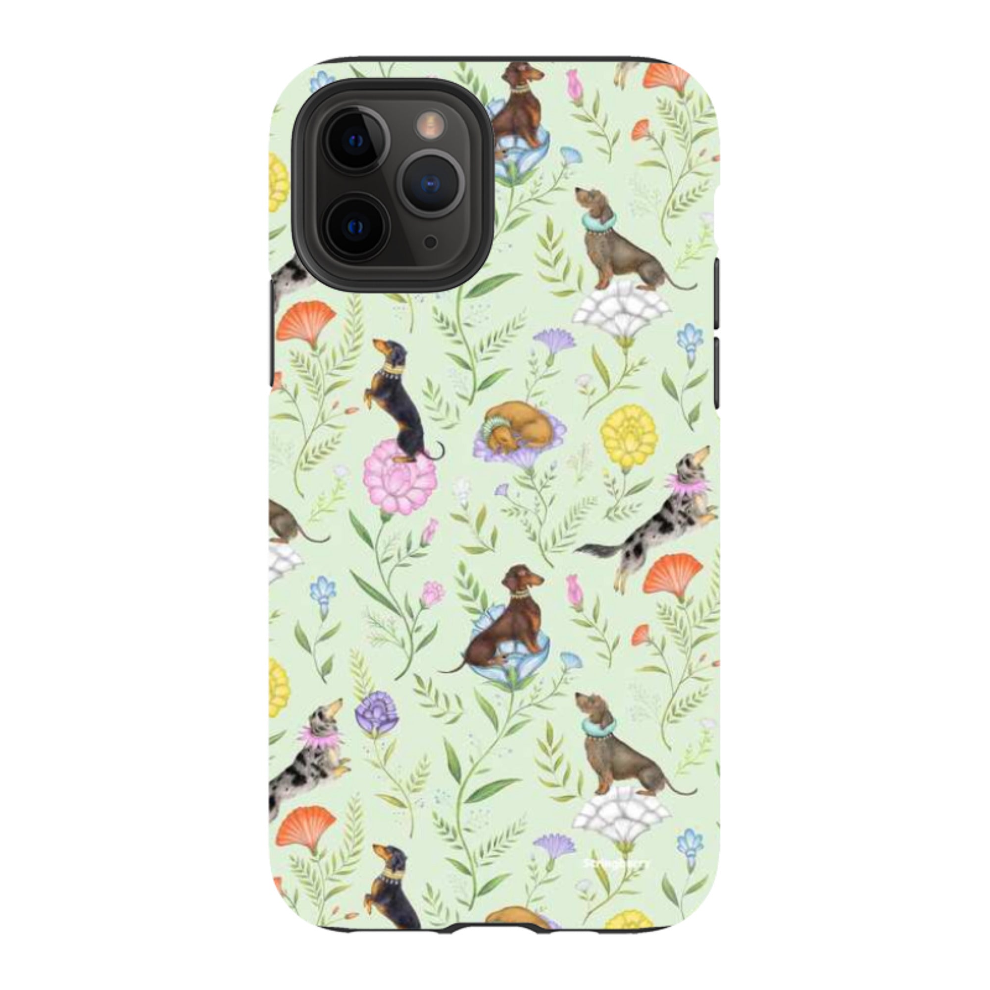 iPhone Tough Case - Doxy Day Afternoon Pistachio By Catherine Rowe
