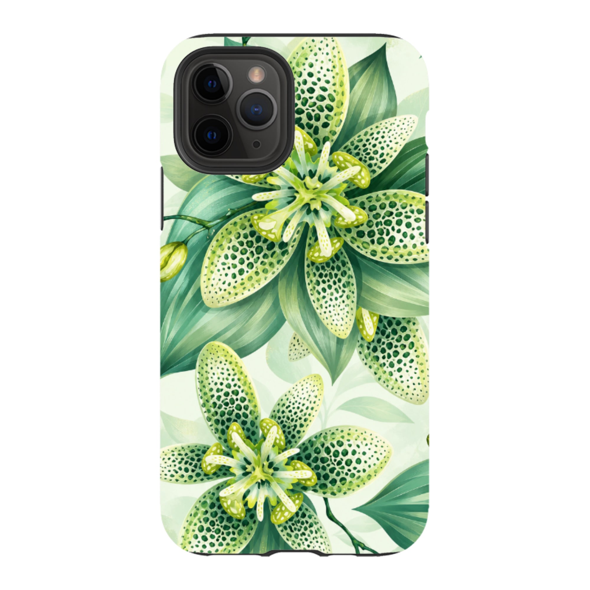 iPhone Tough Case - Sage Green Lily