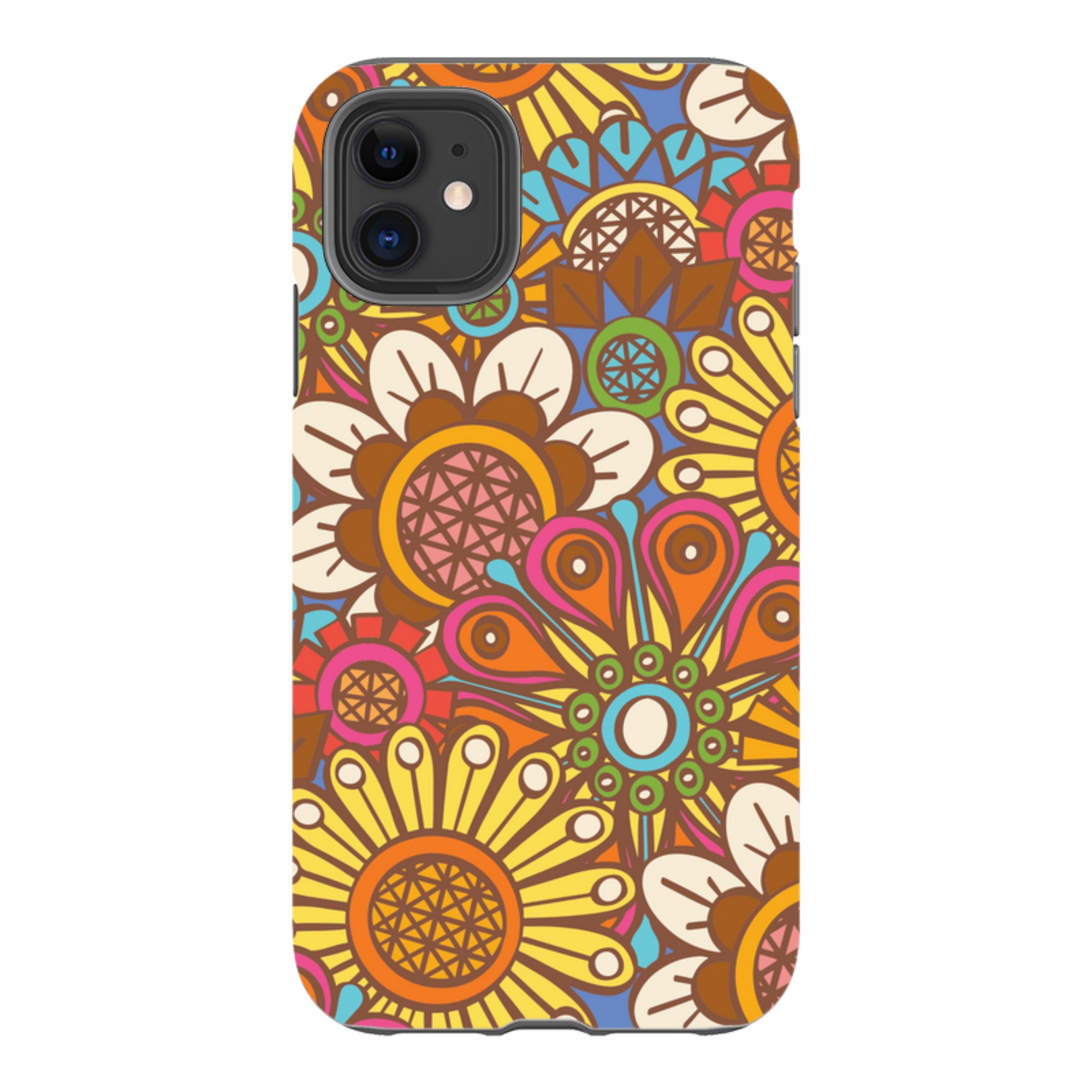 iPhone Tough Case - Retro Posy Brights By Amelia Bowman