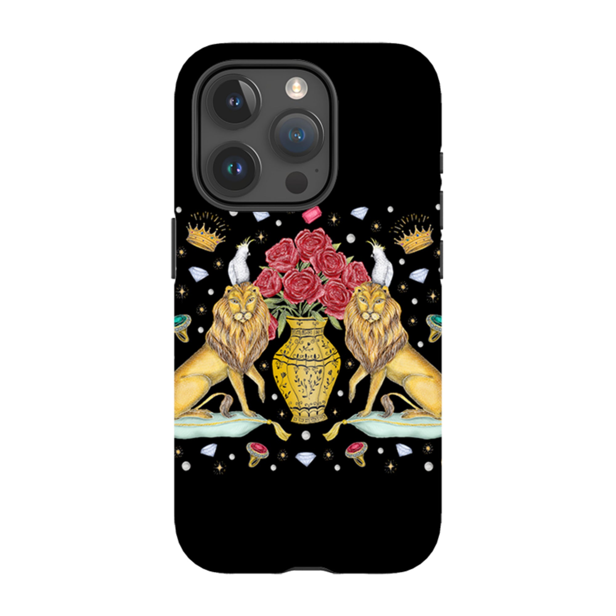 iPhone Tough Case - Lion And Vase By Catherine Rowe