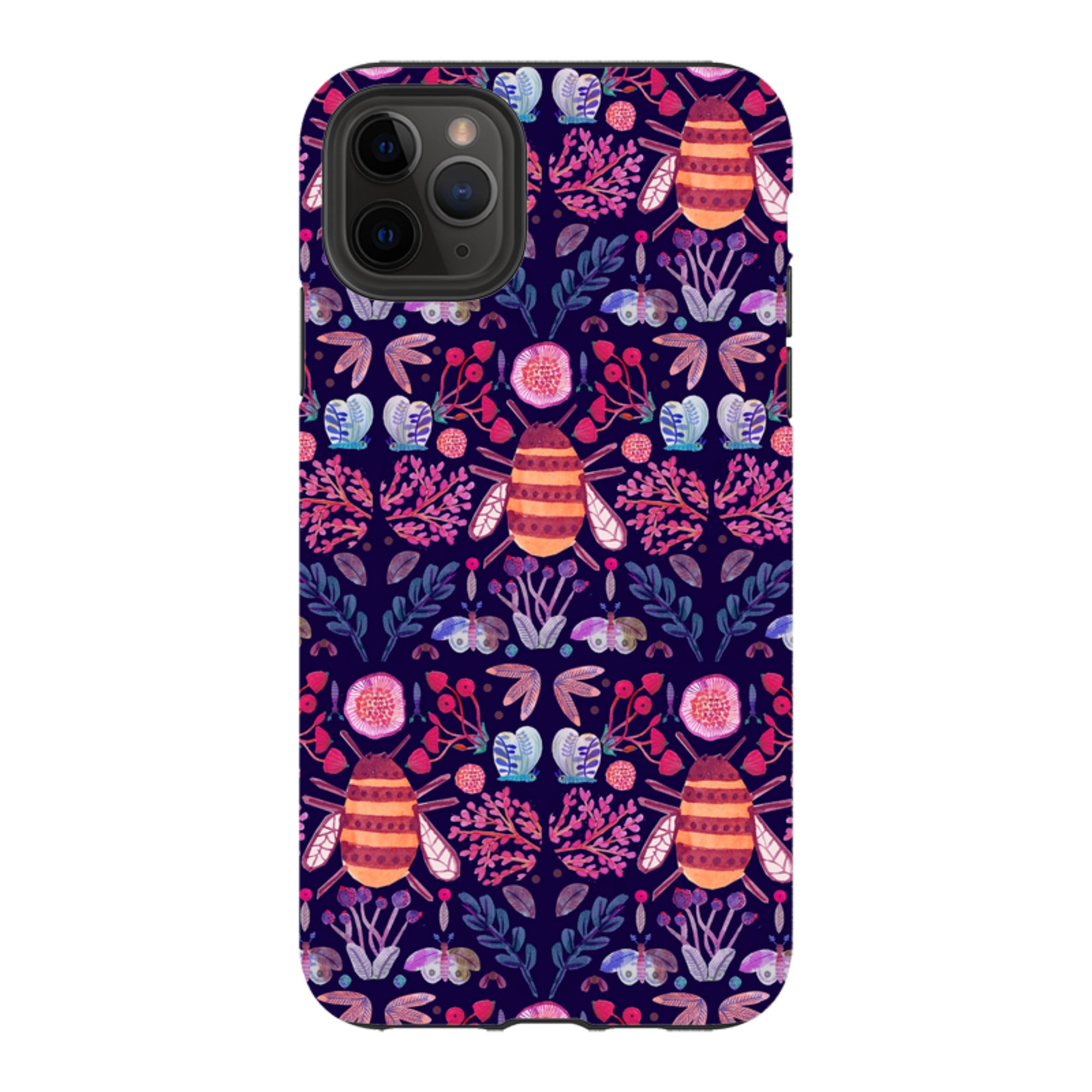 iPhone Tough Case - Botanics and Insects By Gabriela Larios