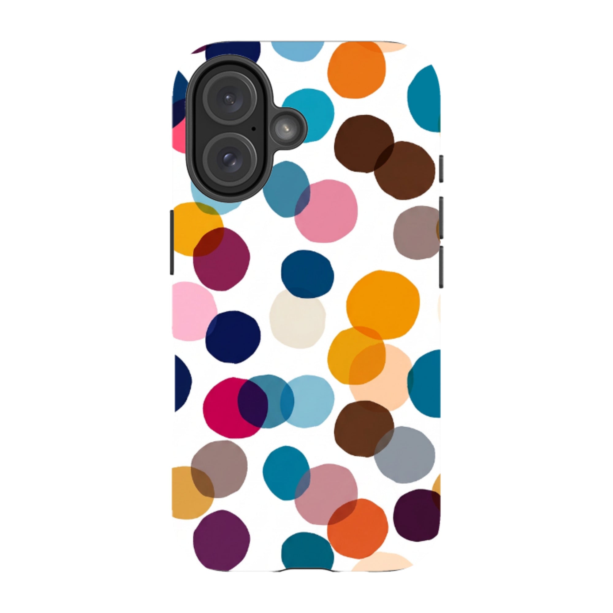 iPhone Tough Case - Multi-Color Polka Dot