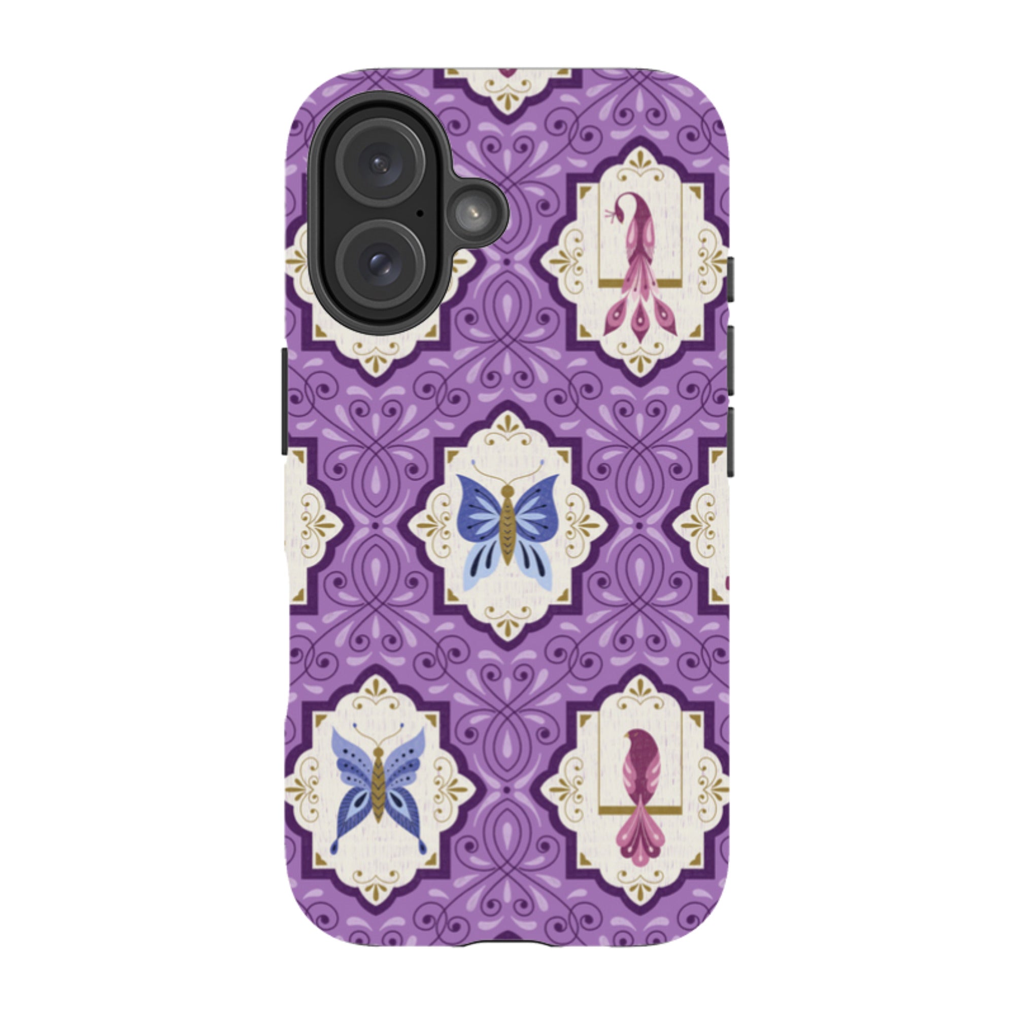 iPhone MagSafe Tough Case -  Wingframes Med Purple By Jenny Zemanek