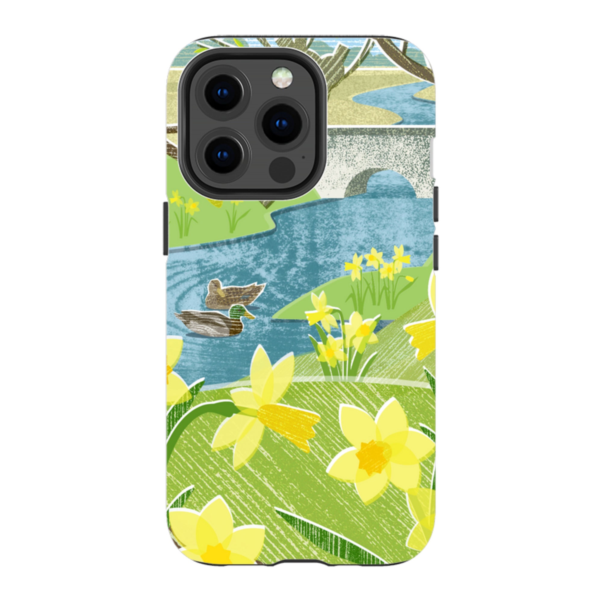 iPhone Tough Case - Daffs And Ducks By Liane Payne