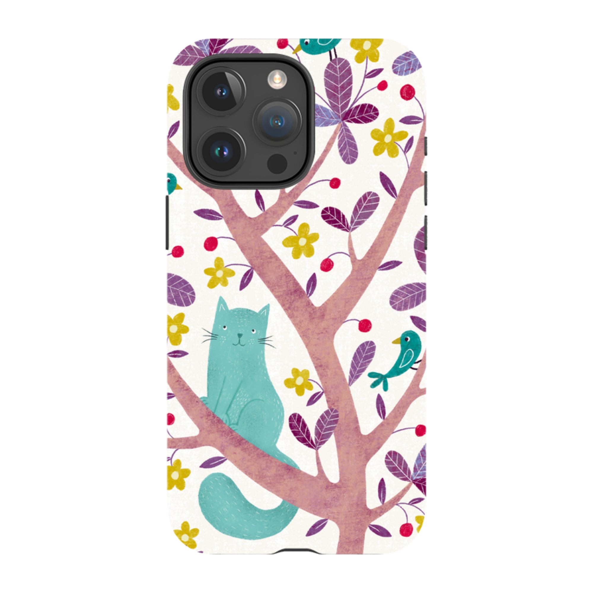 iPhone Tough Case - Cat And Bird By Suzy Taylor