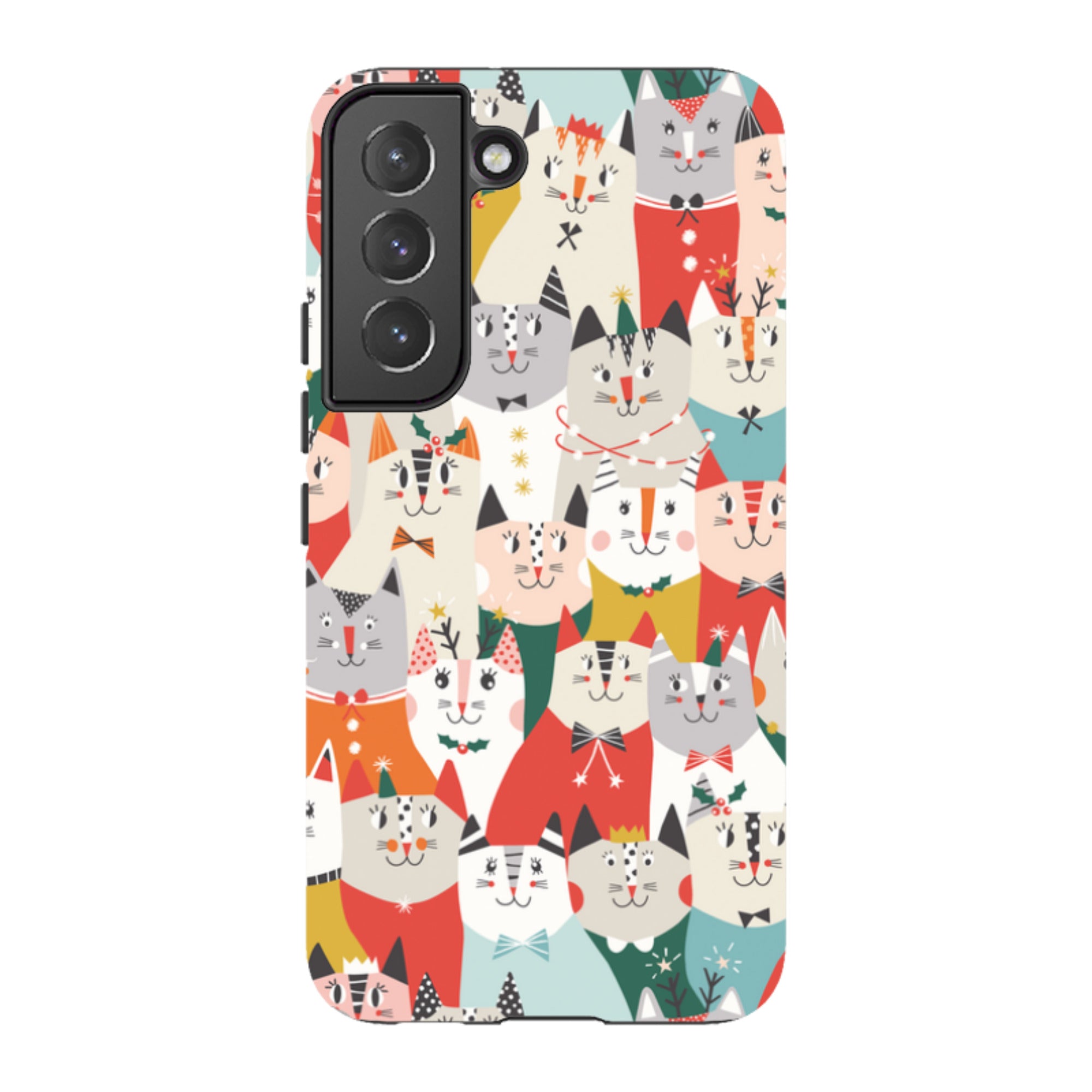 Samsung Tough Case - Christmas cats By Ali Brookes