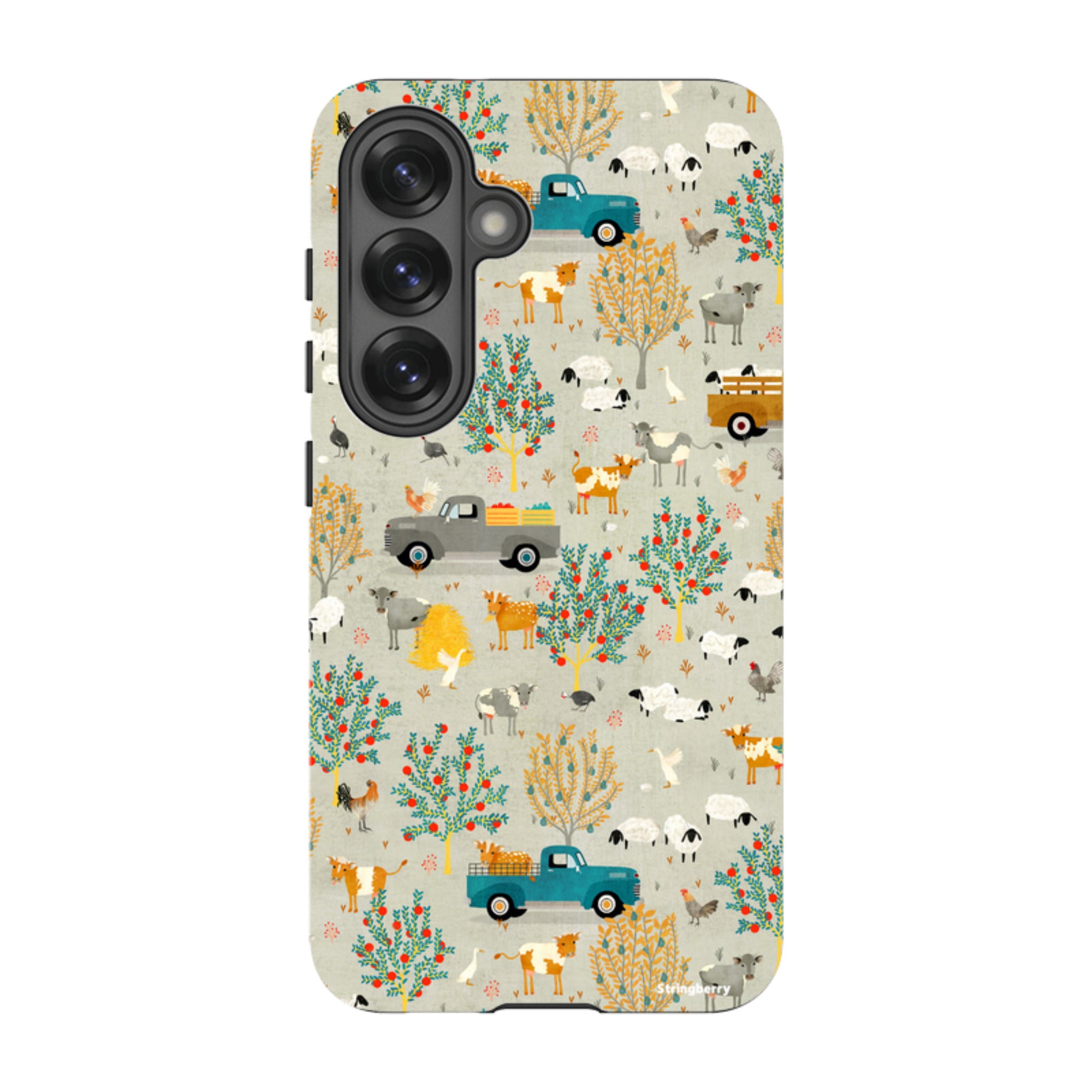 Samsung Tough Case - Farm Life Grey By Katherine Quinn