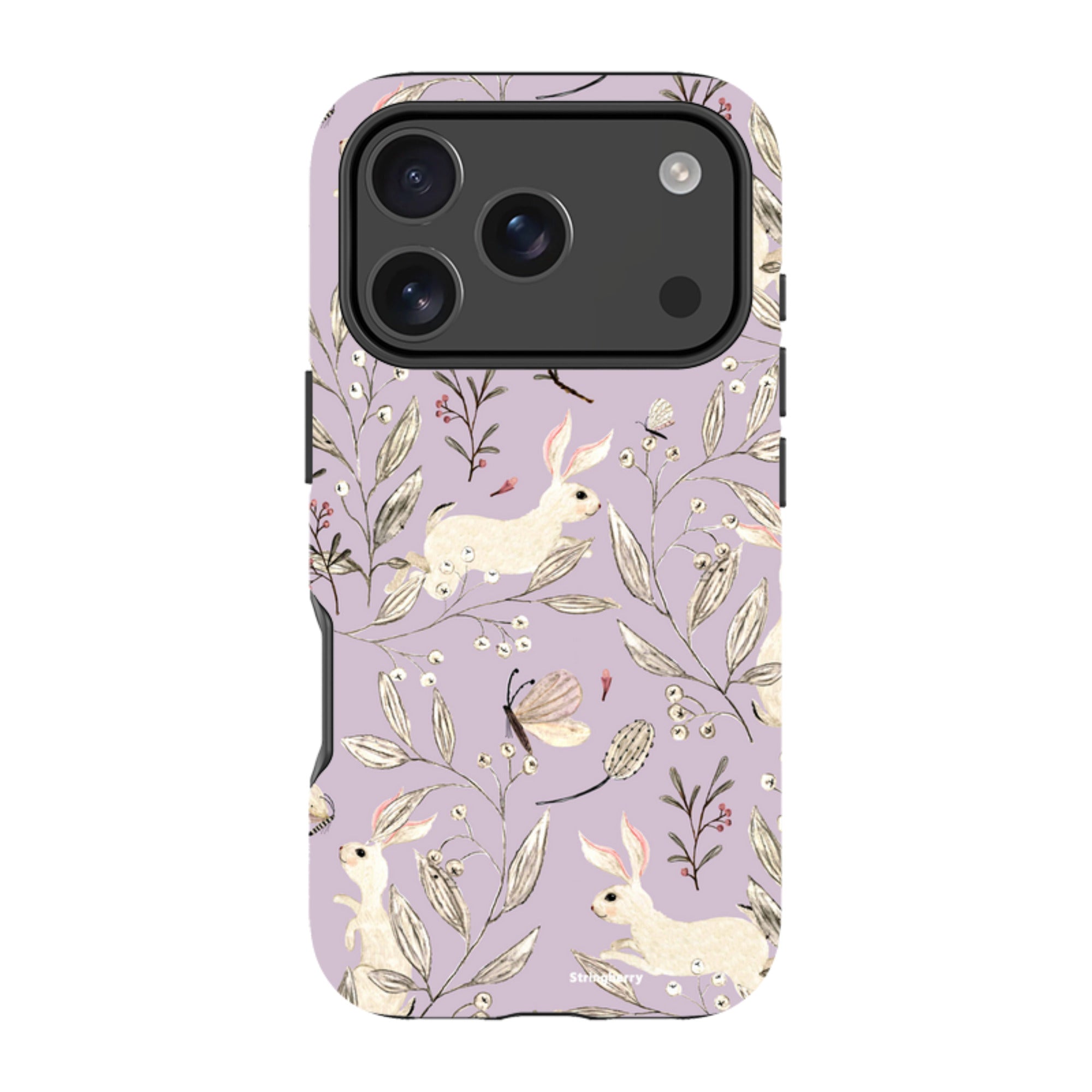 iPhone MagSafe Tough Case - Bunnies Mauve By Katherine Quinn