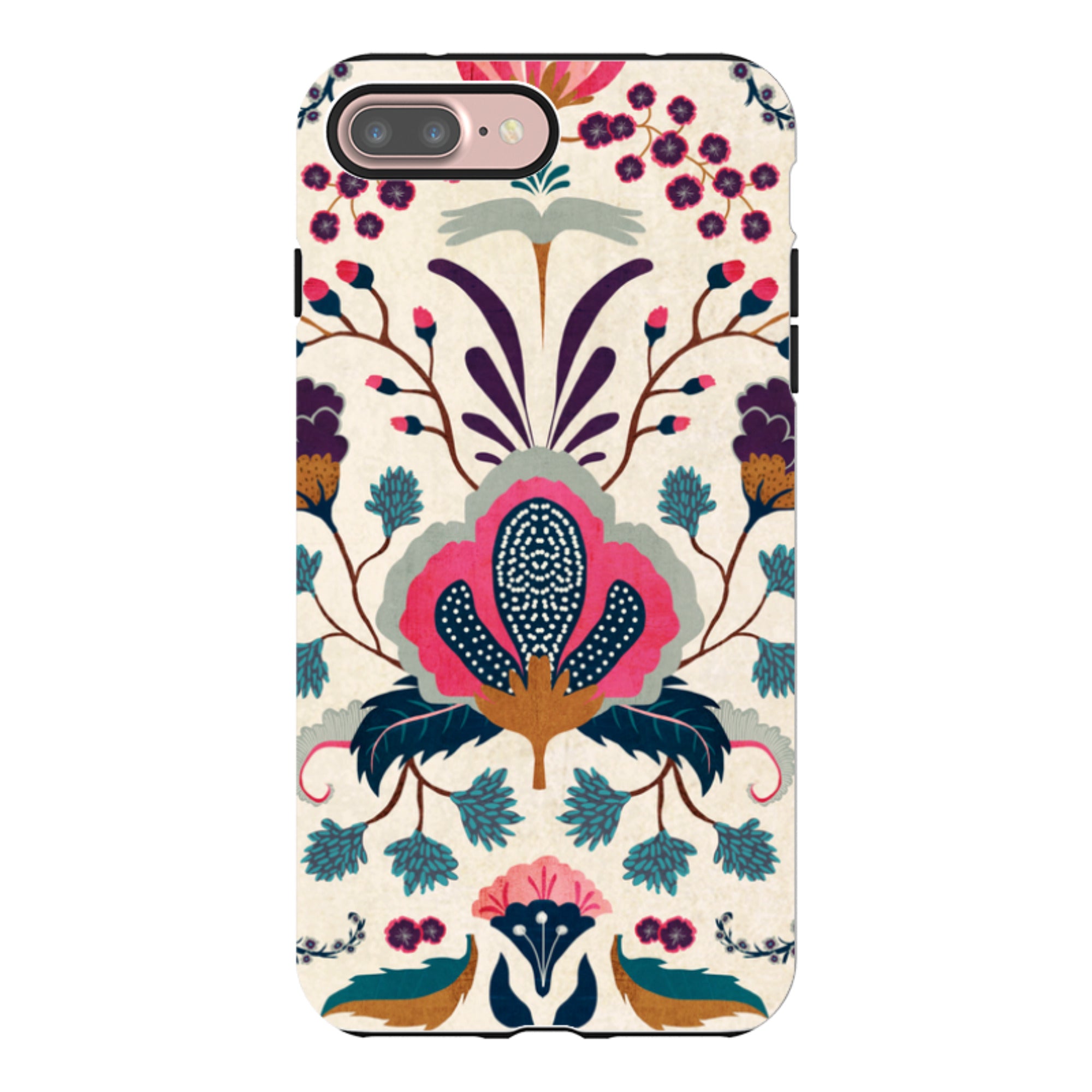 iPhone Tough Case - Folk Floral By Katherine Quinn