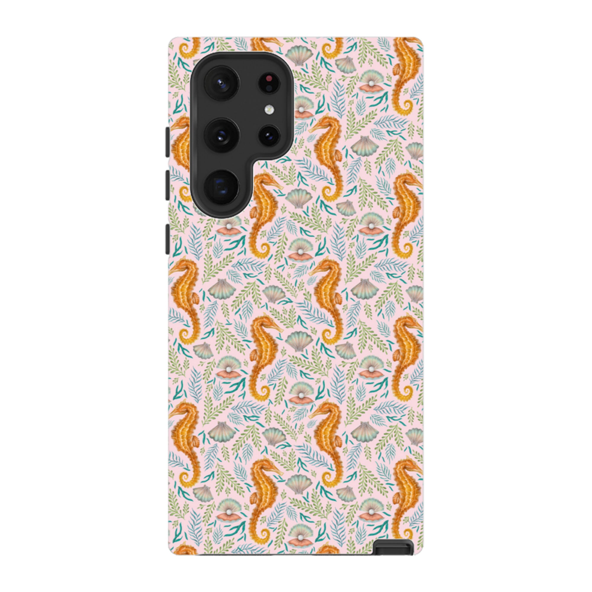 Samsung Tough Case - Seahorse Pink By Catherine Rowe