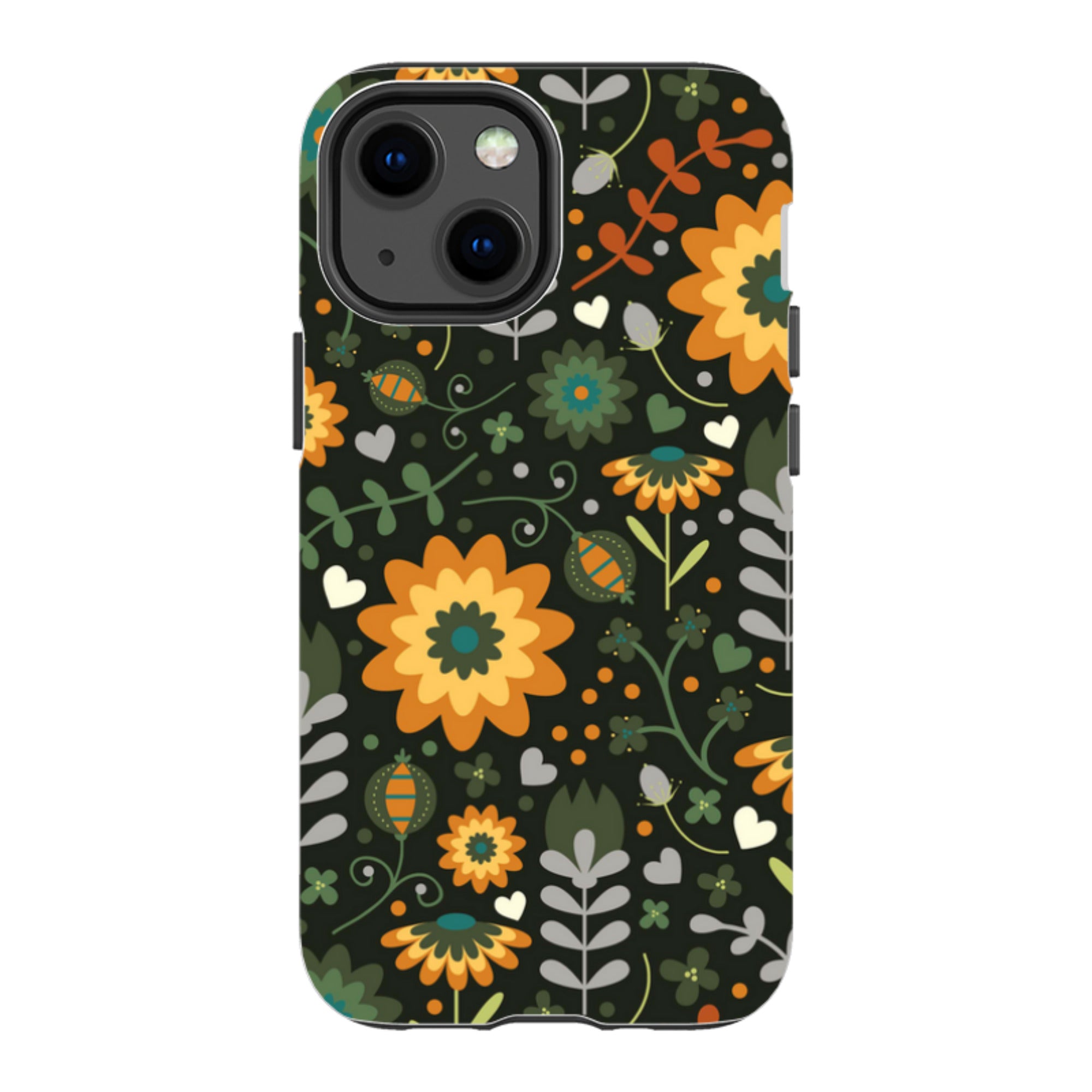 iPhone Tough Case - Dark Floral By Suzy Taylor