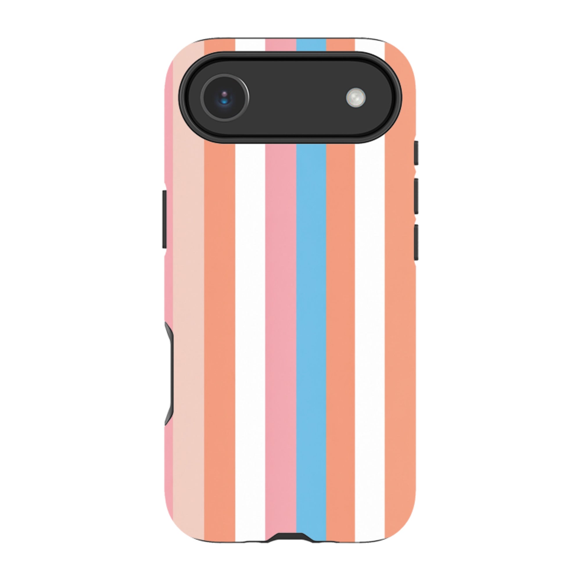 iPhone MagSafe Tough Case - Coral Pink Stripe