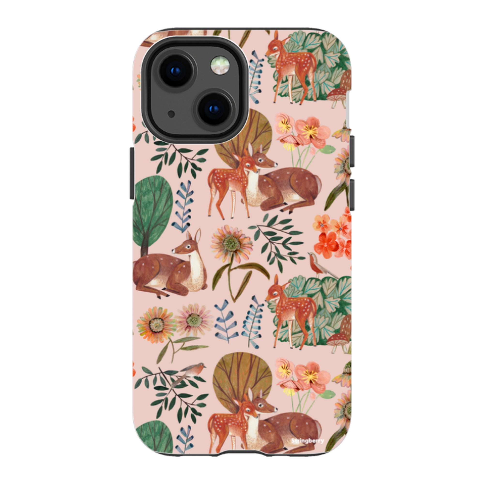 iPhone Tough Case - Deer Pattern By Caroline Bonne Muller