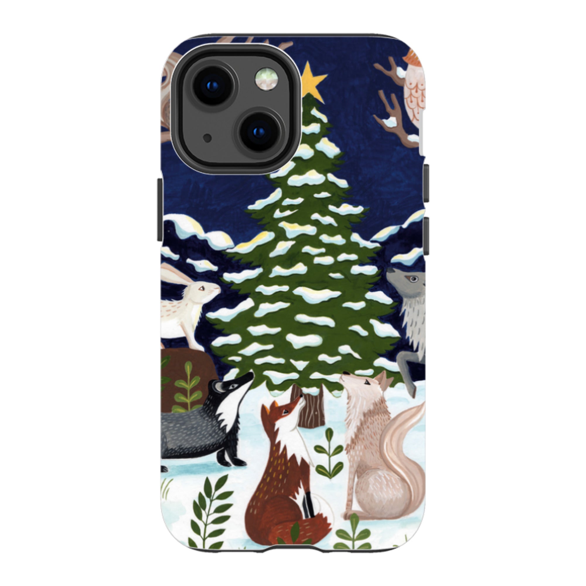 iPhone Tough Case - Christmas Tree By Bex Parkin