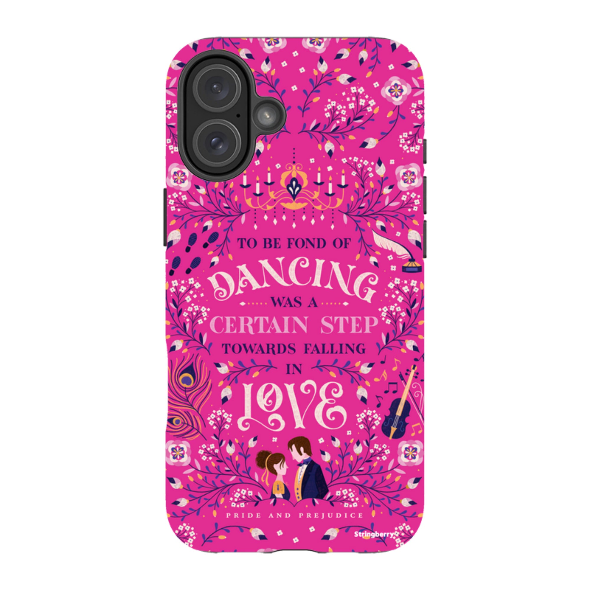 iPhone MagSafe Tough Case -  Pride and Prejudice Pink By Jenny Zemanek