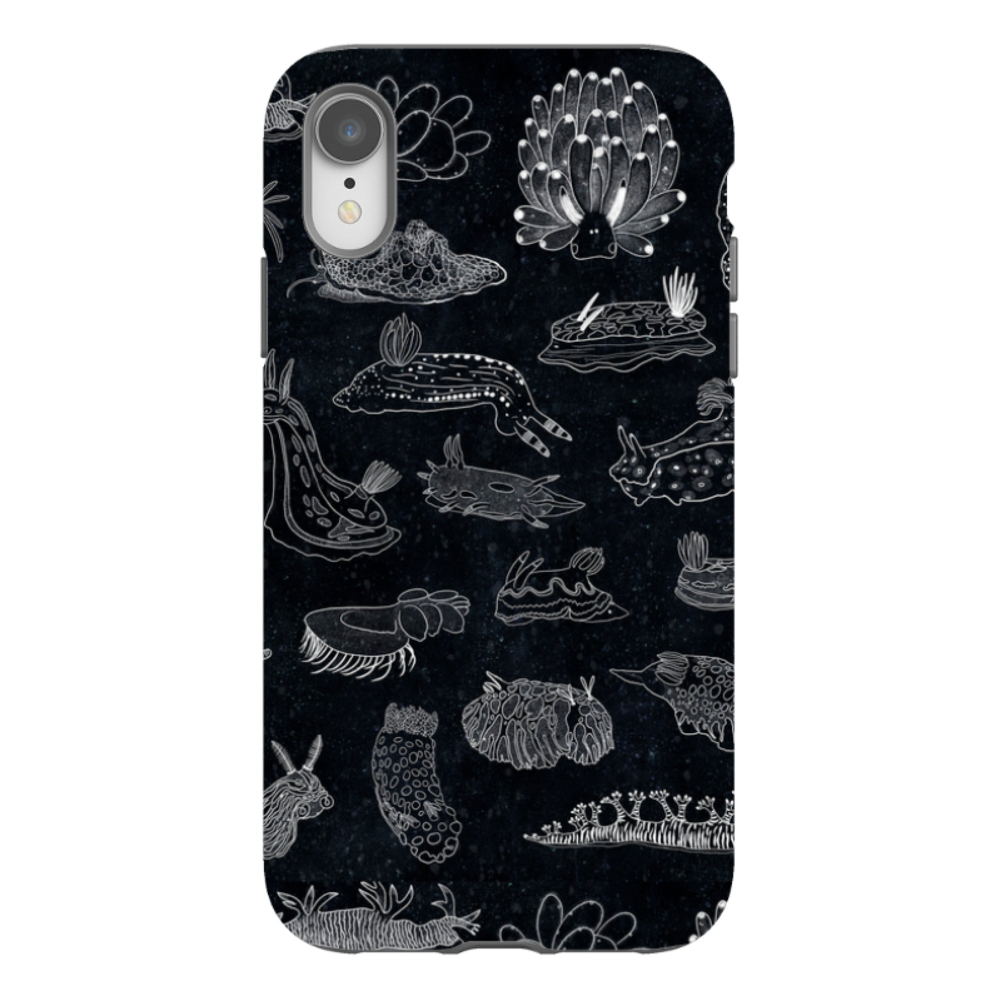 iPhone Tough Case - Nudibranch Line Drawing By Katherine Quinn