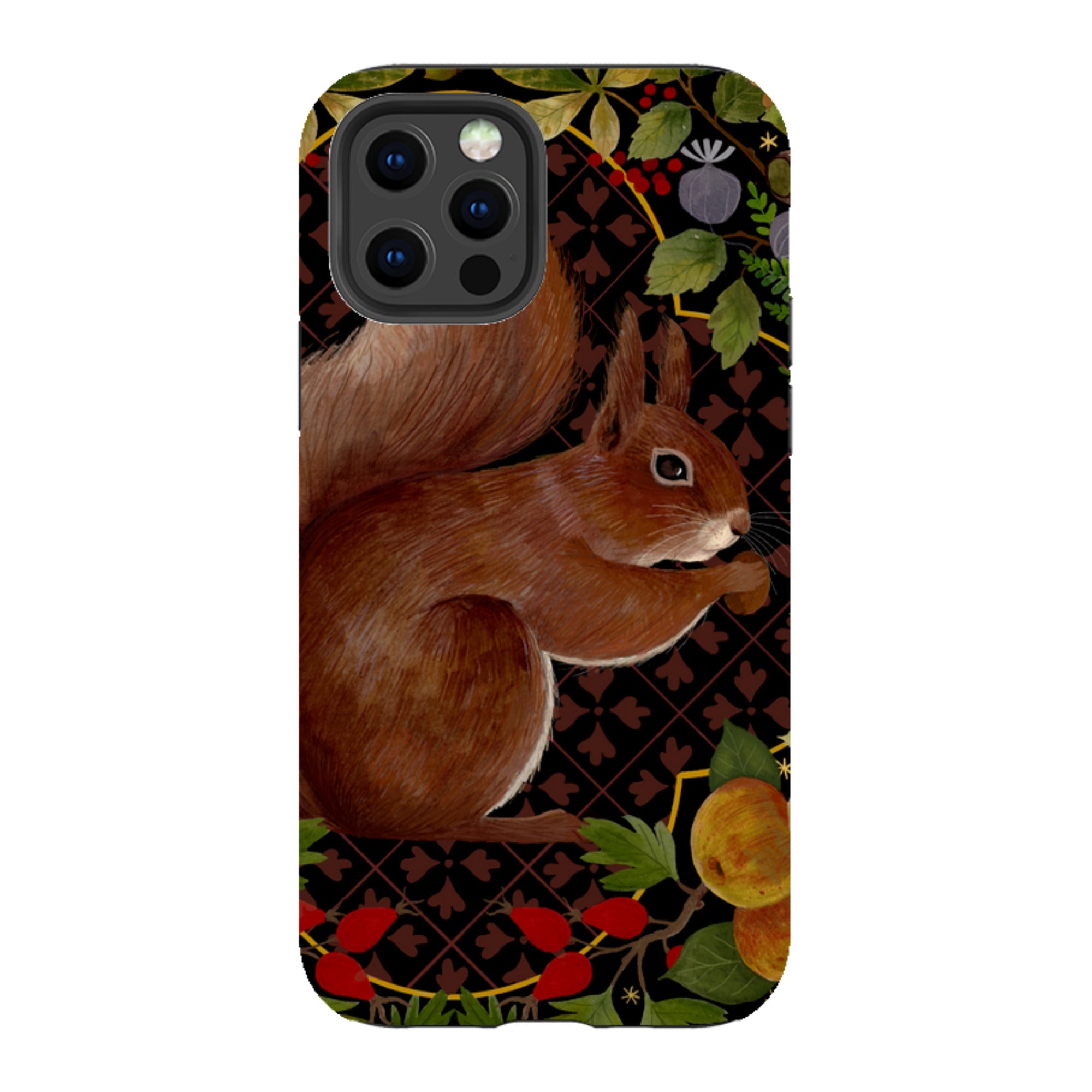 iPhone Tough Case - Squirrel Border By Bex Parkin