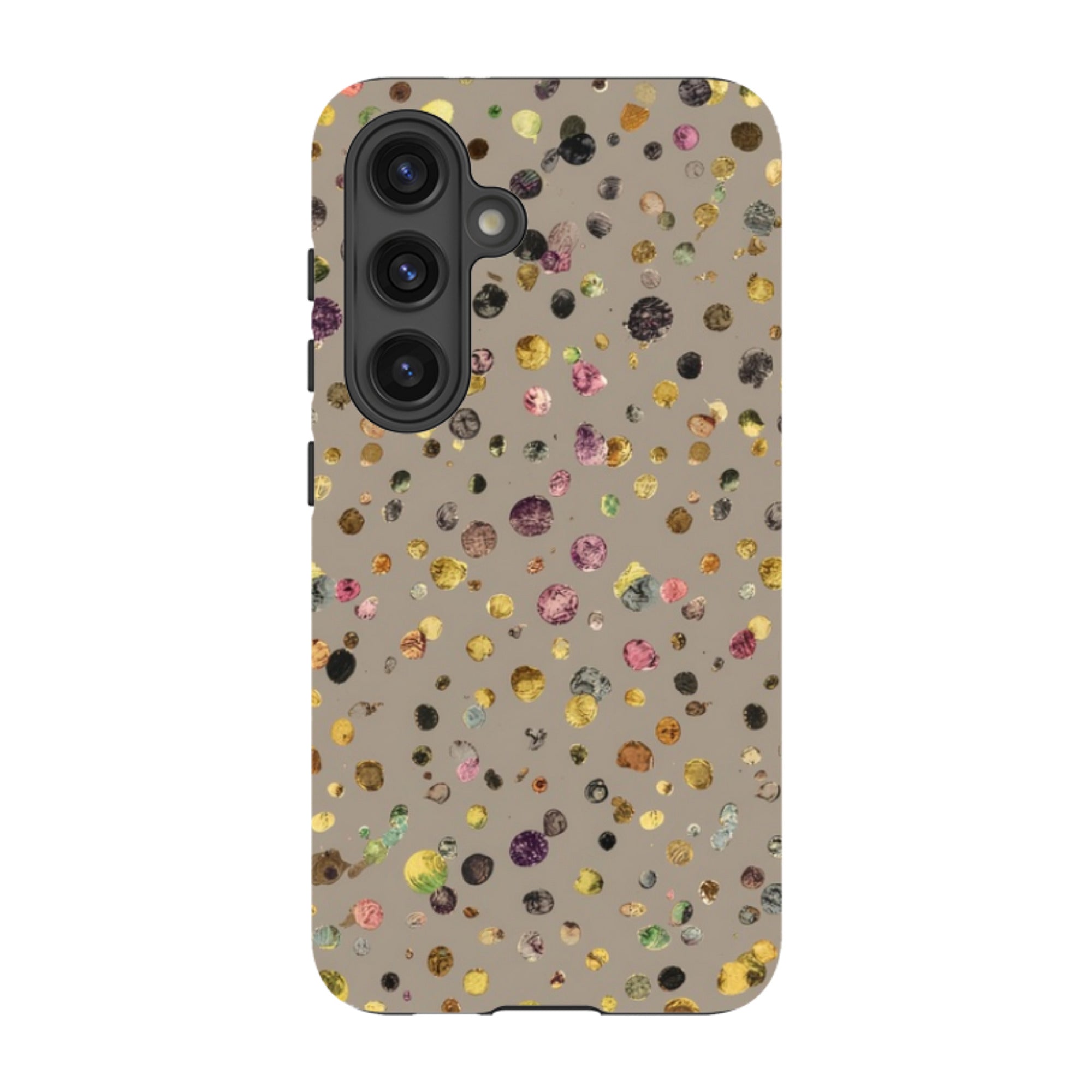 Samsung Tough  Case - Grey Polka