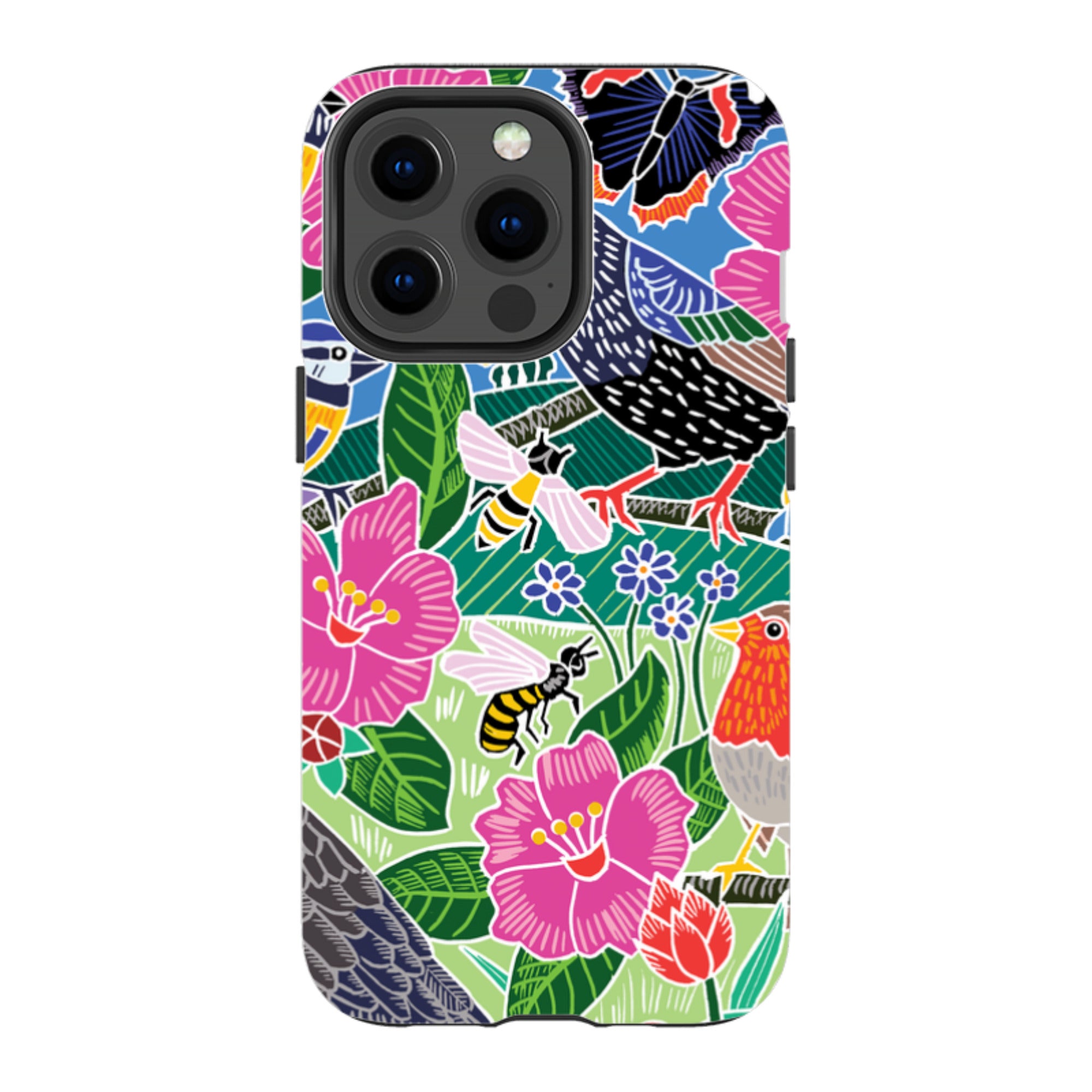 iPhone Tough Case - Garden Bird Jigsaw A By Kate Heiss