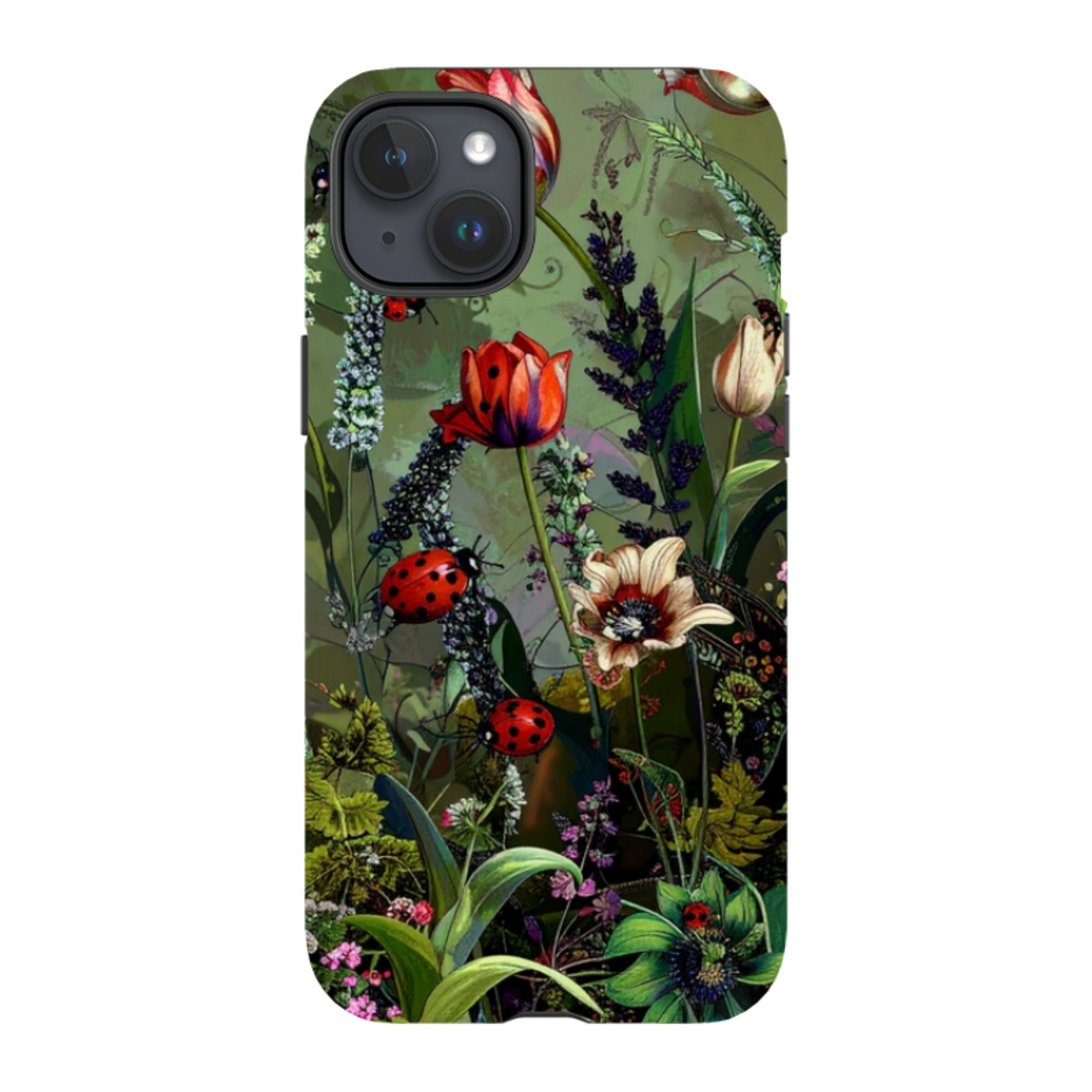 iPhone MagSafe Tough Case - Green Vyne Ladybirds