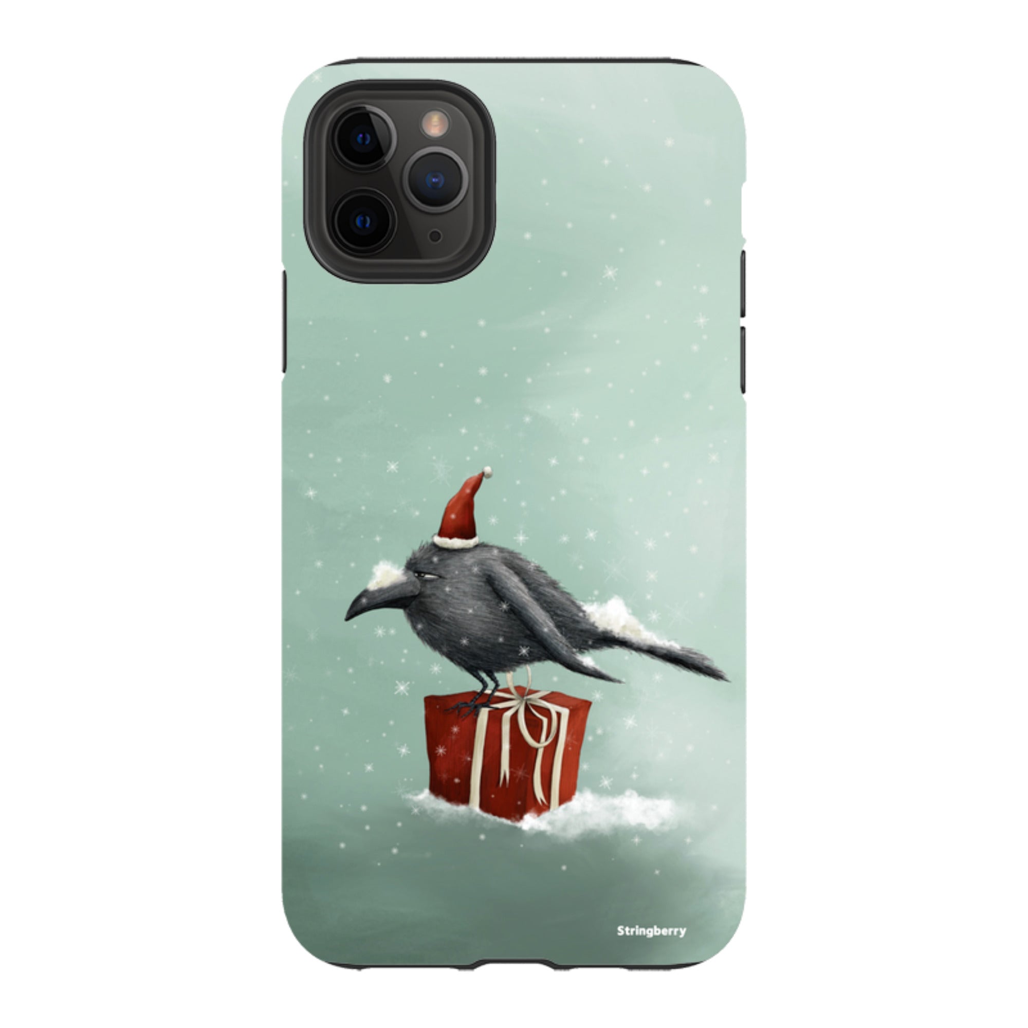 iPhone Tough Case - Santa Crow By Maja Lindberg