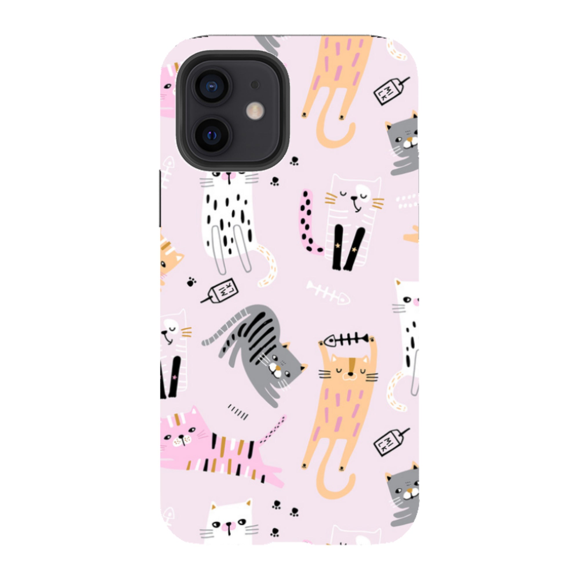 iPhone Tough Case - Cat And Bone Pink